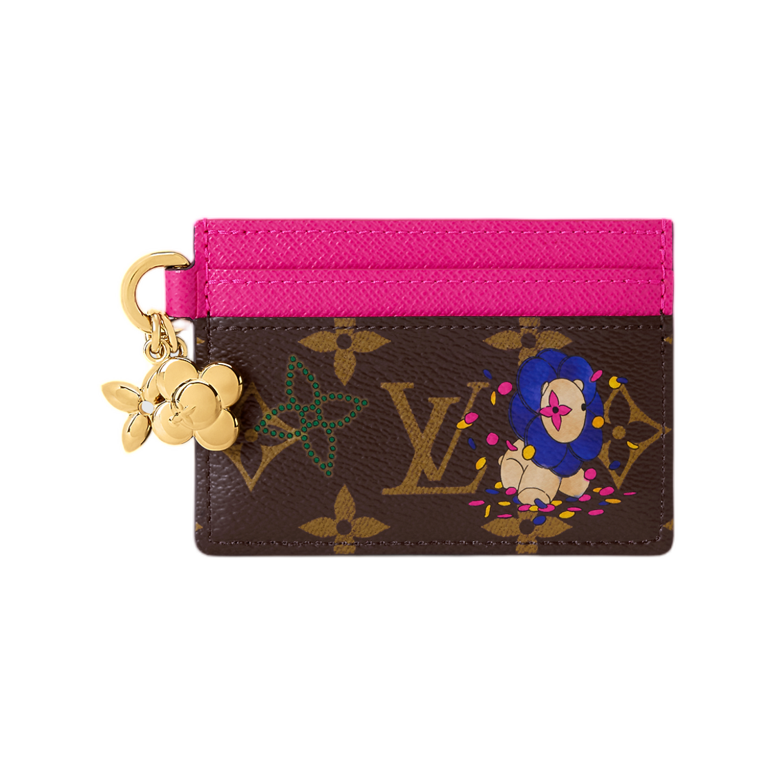 루이비통 LV 참 카드 홀더 모노그램 프로즌 오키드(Louis Vuitton LV Charms Card Holder Monogram Frozen Orchid) - 1