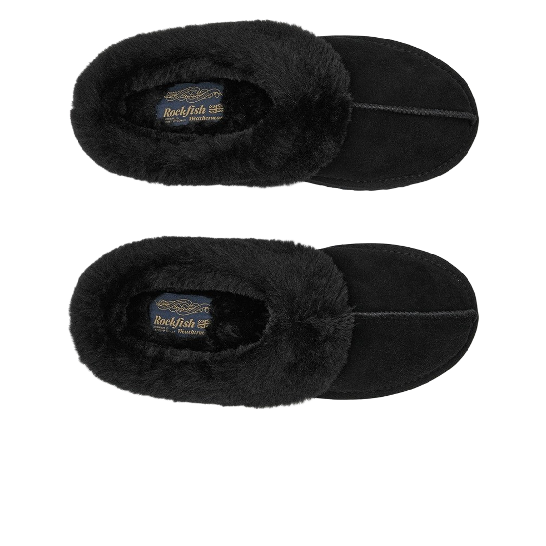 (W) 락피쉬웨더웨어 오리지널 윈터 퍼 뮬 블랙((W) Rockfishweatherwear Original Winter Fur Mules Black) - 2