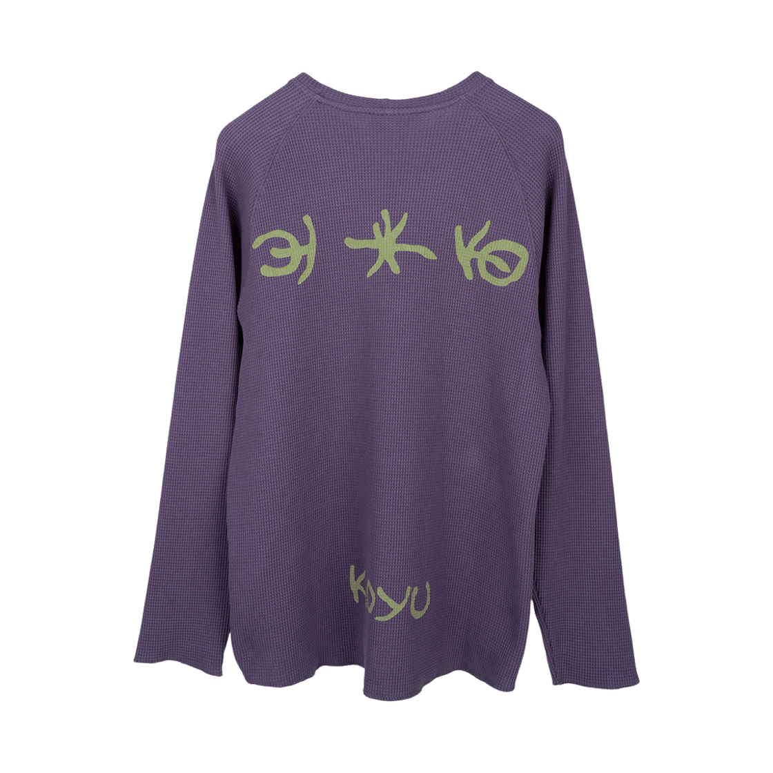코유 와플 스트레치 롱 슬리브 (퍼플)(Koyu Waffle Stretch Long Sleeve (Purple)) - 1