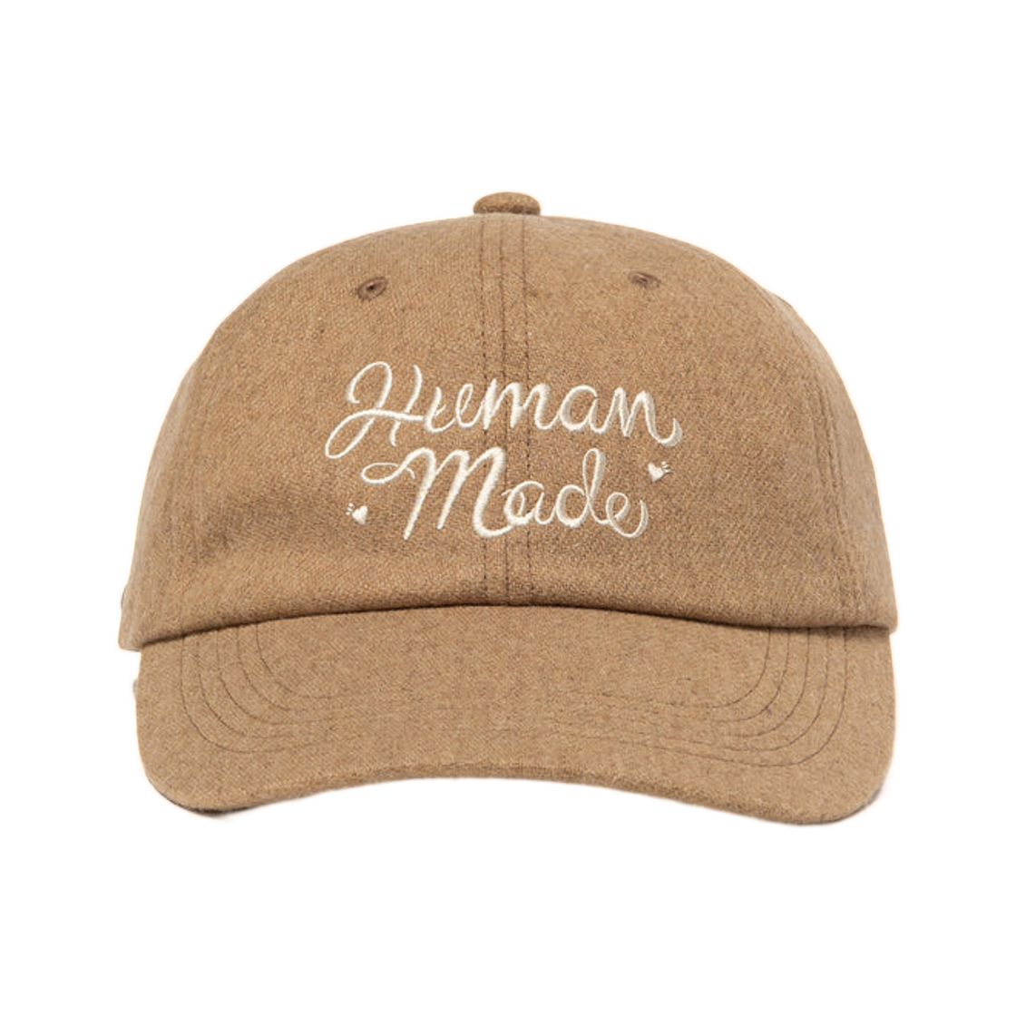 HM30GD052 Human Made 6-Panel Wool Cap Beige