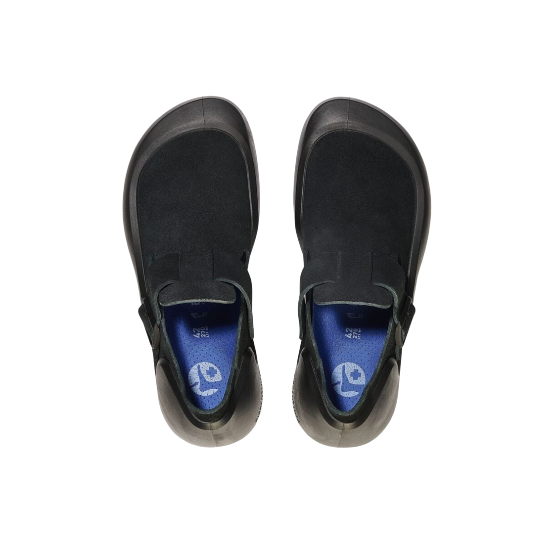 (W) 버켄스탁 레이캬비크 누벅 레더 블랙 - 내로우((W) Birkenstock Reykjavik Nubuck Leather Black - Narrow) - 2