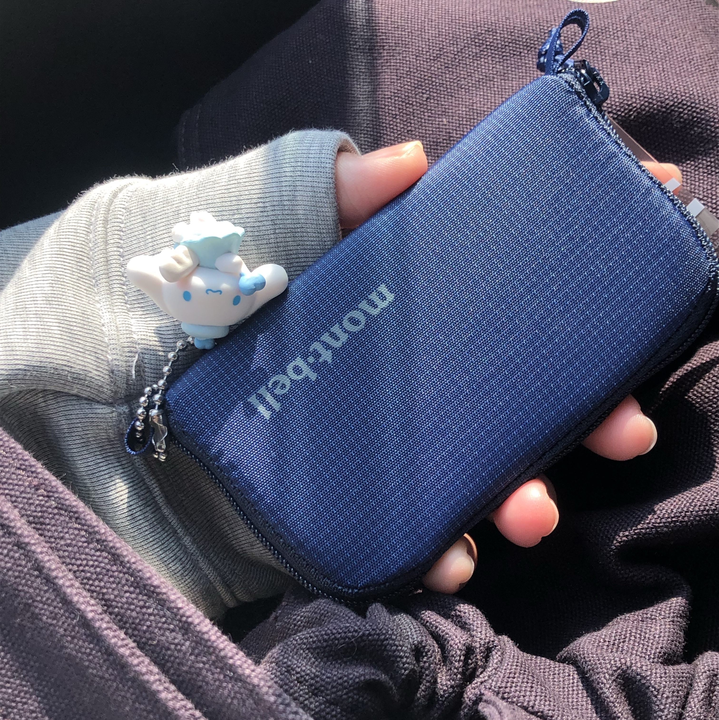 Montbell Mini Zip Wallet Navy - 25FW 착용 스타일