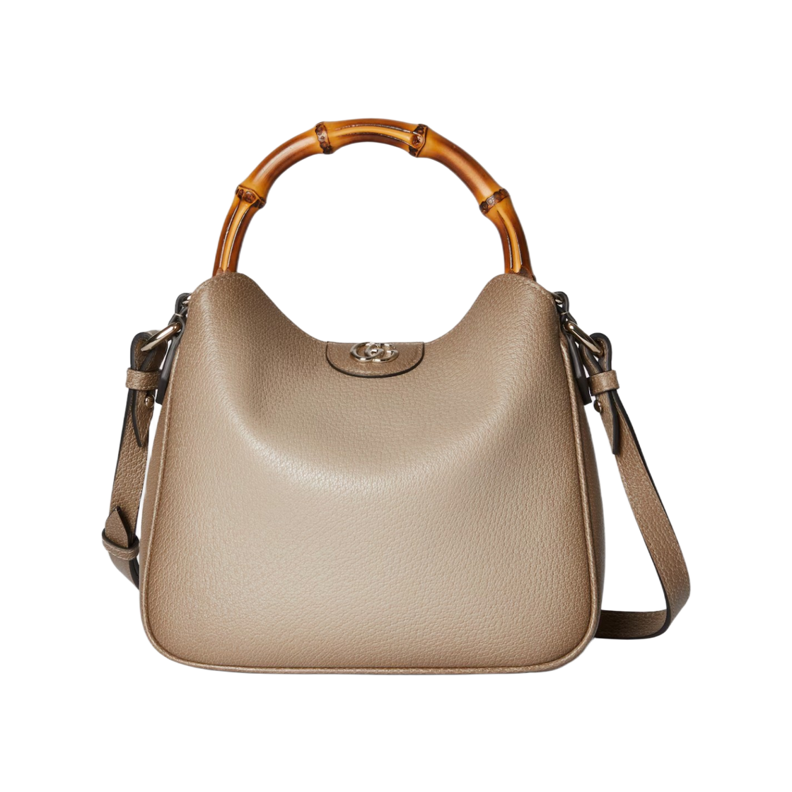 799865-AAE3W-9511 Gucci Diana Small Shoulder Bag Gradient Oatmeal Leather