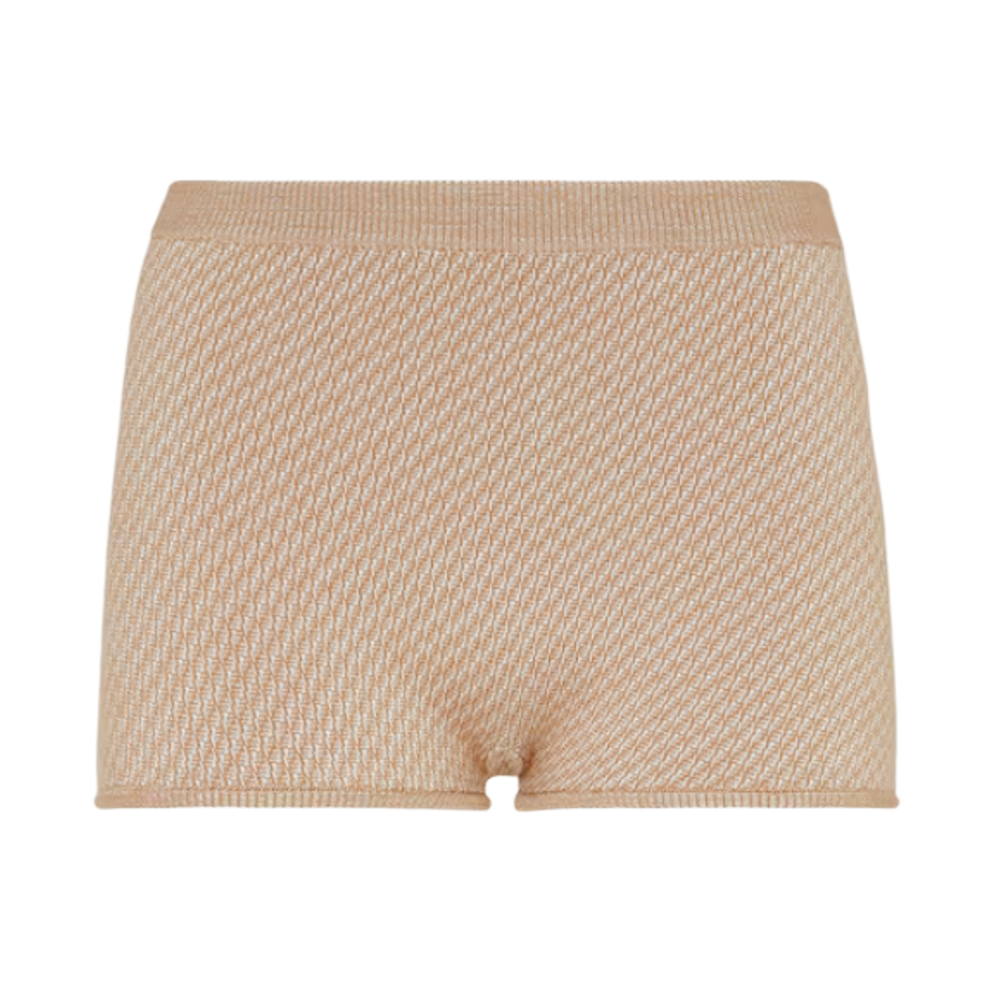 FZR810ATPYF1RX9 (W) Fendi FF Wool Silk Shorts Brown