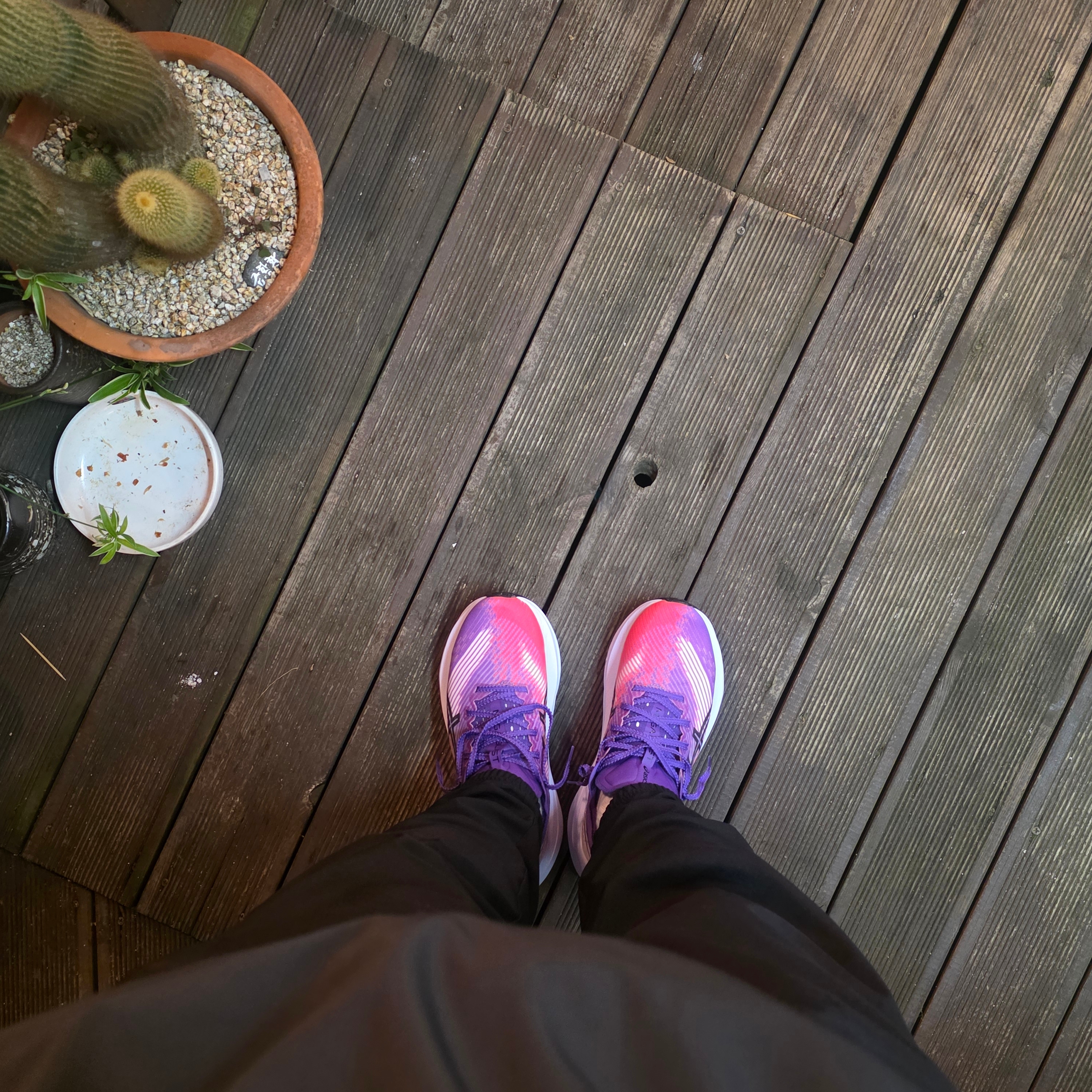 Asics Megablast Edo Purple Black 착용 스타일 - 1