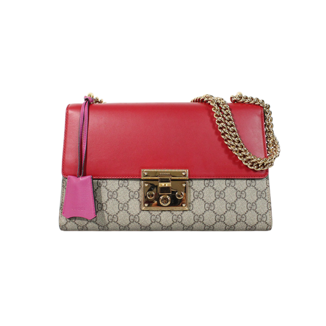 ITD6HQW2SROE Gucci Padlock GG Supreme Large Shoulder Bag 409486
