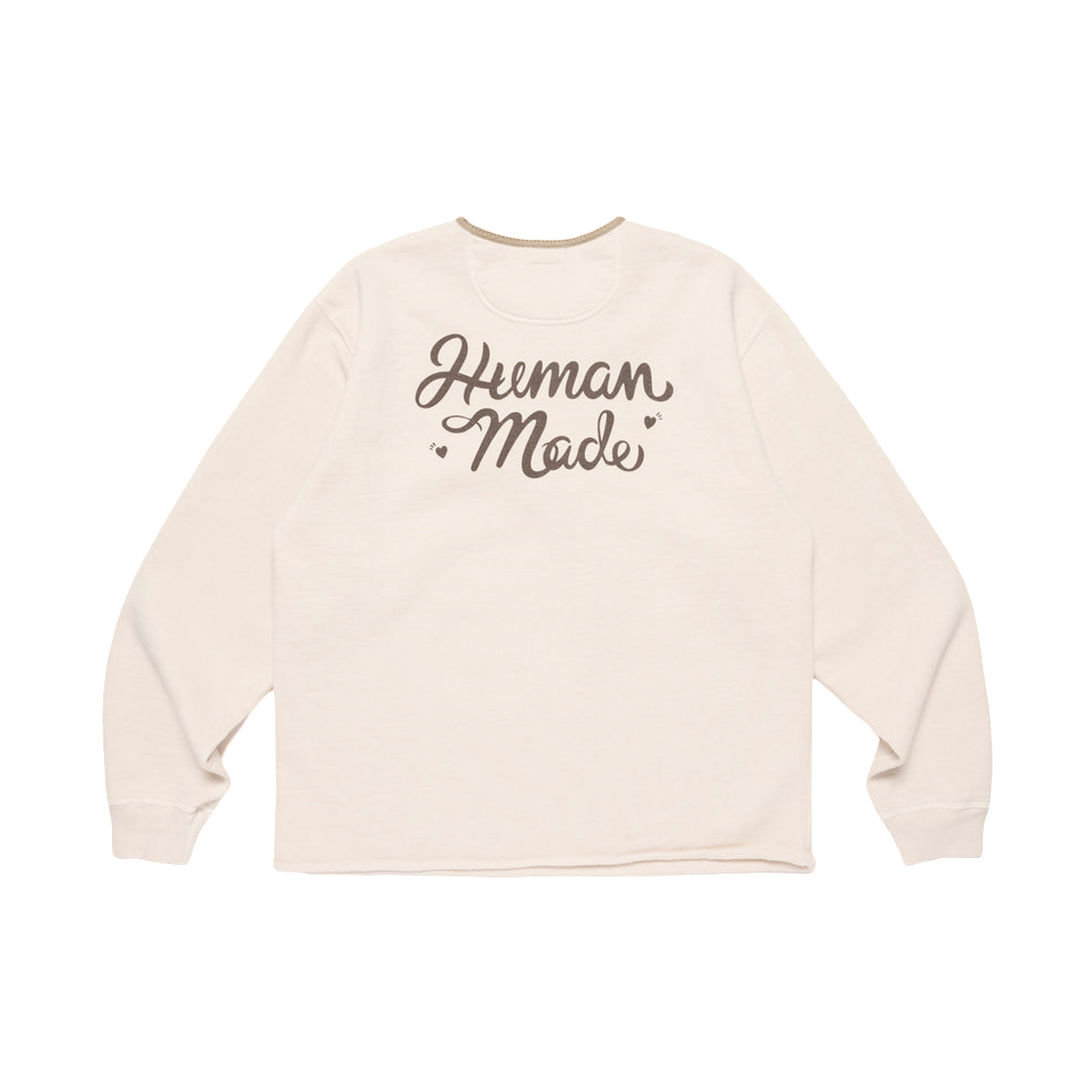 휴먼 메이드 헨리 넥 스웨트셔츠 화이트(Human Made Henley Neck Sweatshirt White) - 2