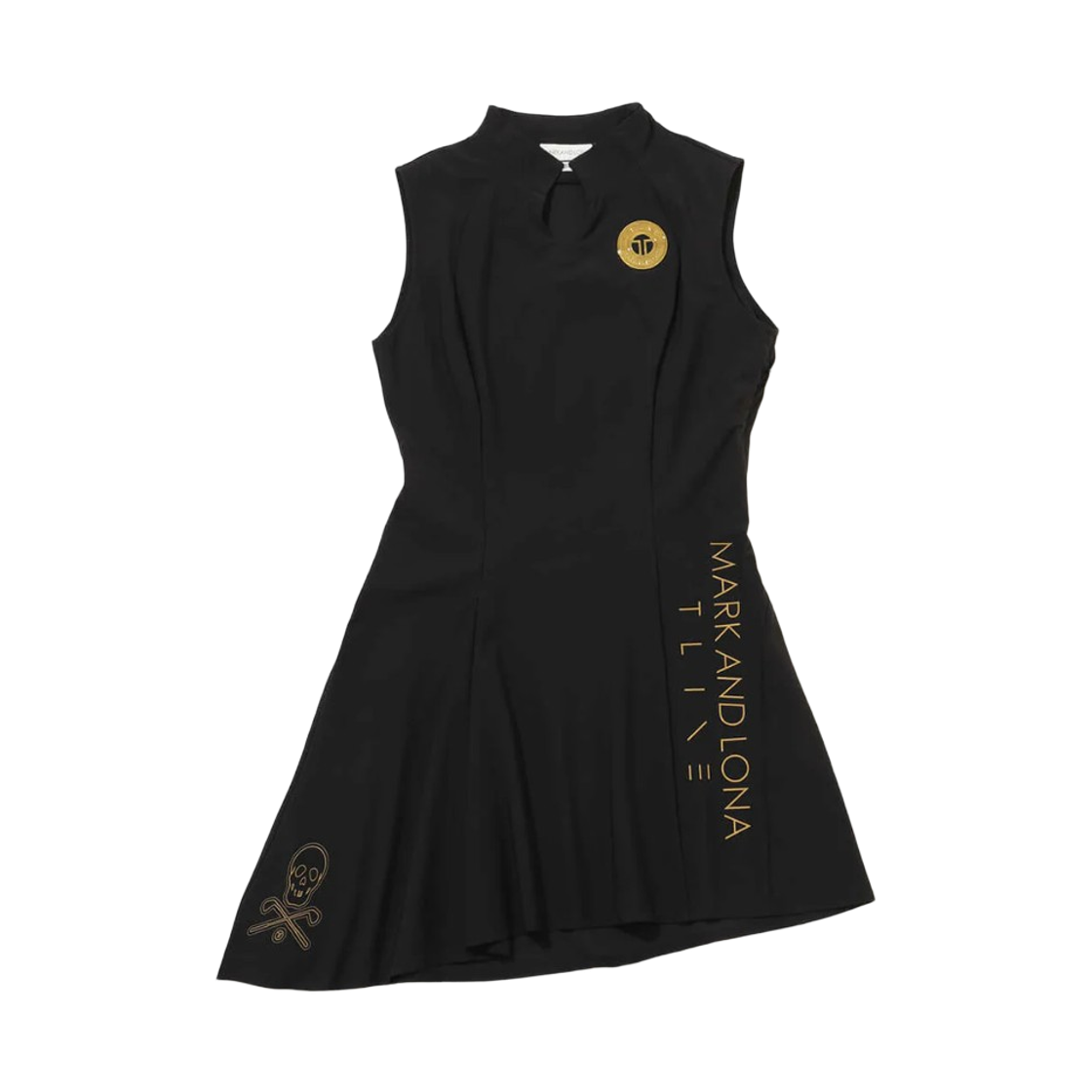 (W) 마크 앤 로나 아리아 어시메트리 드레스 블랙((W) Mark & Lona Aria Asymmetry Dress Black)