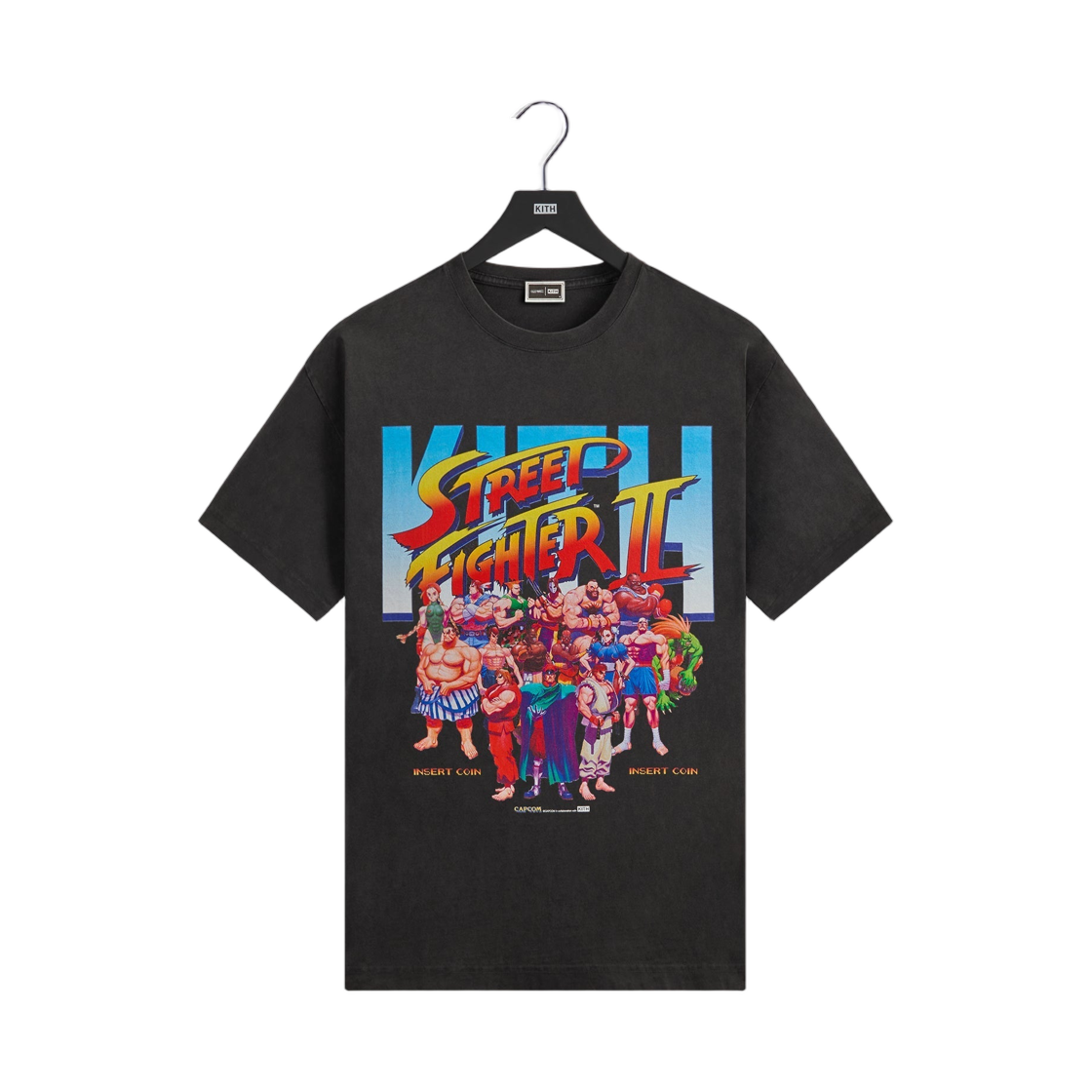 키스 x 캡콤 슈퍼 스트리트 파이터 빈티지 티셔츠 블랙(Kith x Capcom Super Street Fighter Vintage T-Shirt Black) - 1