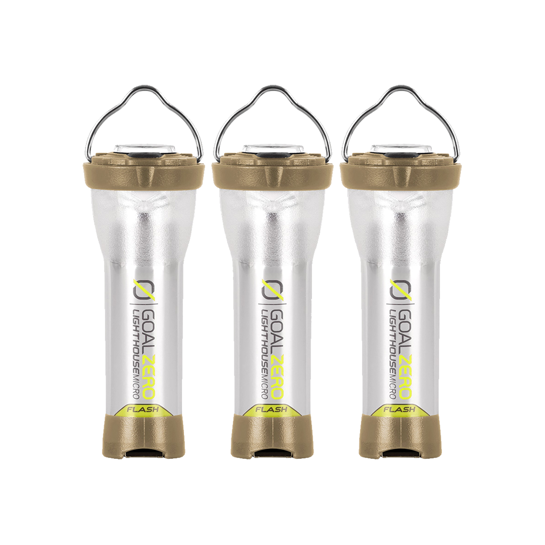 [국내공식밴더] 골제로 라이트하우스 마이크로 랜턴 탄베이지 에디션 3개 정품(GOALZERO Lighthouse Micro Flash USB Rechargeable Lantern Tanbeige Edition)