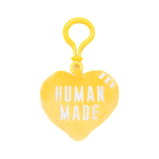 Human Made Stuffed Heart Key Charm Yellow