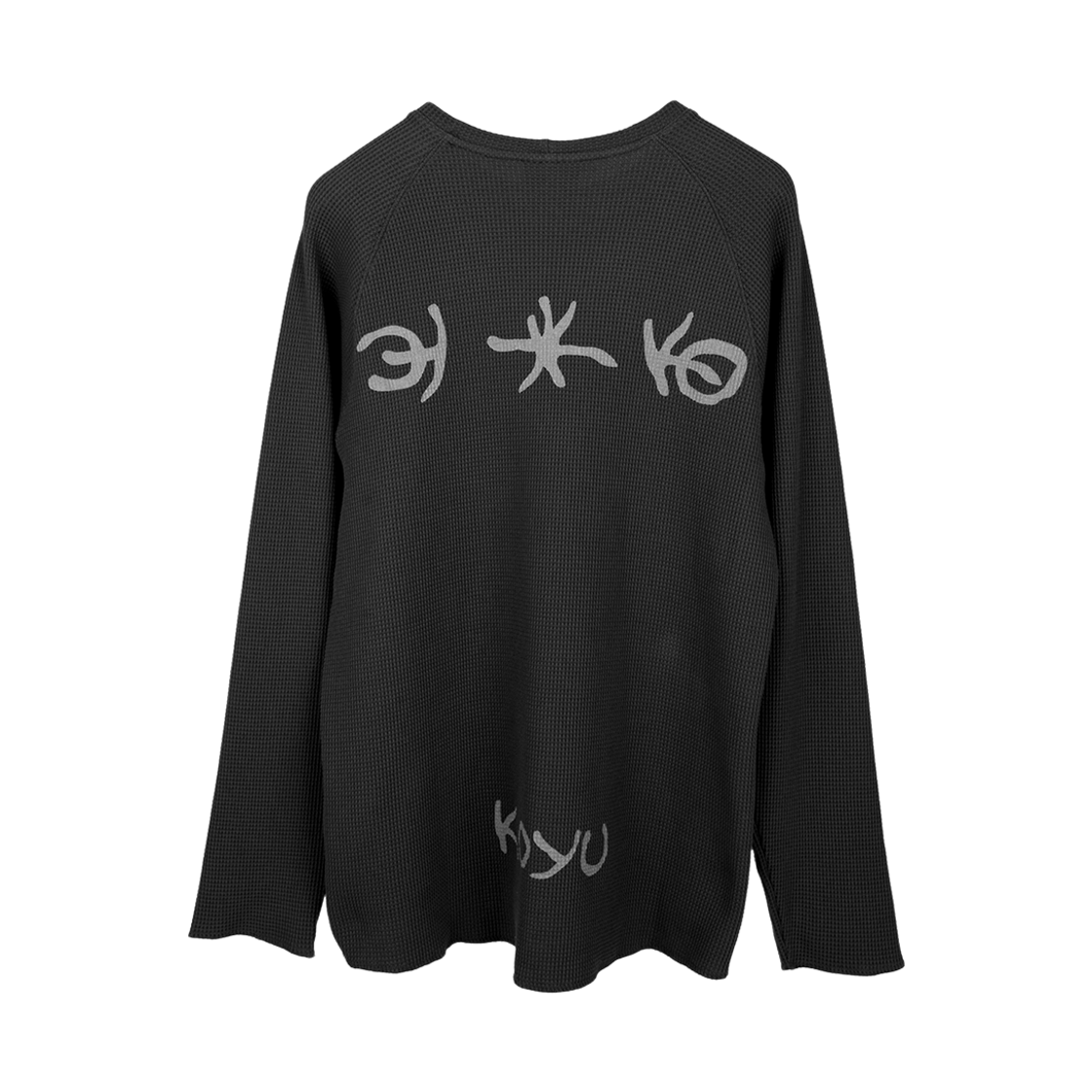 코유 와플 스트레치 롱 슬리브 (차콜)(Koyu Waffle Stretch Long Sleeve (Charcoal))