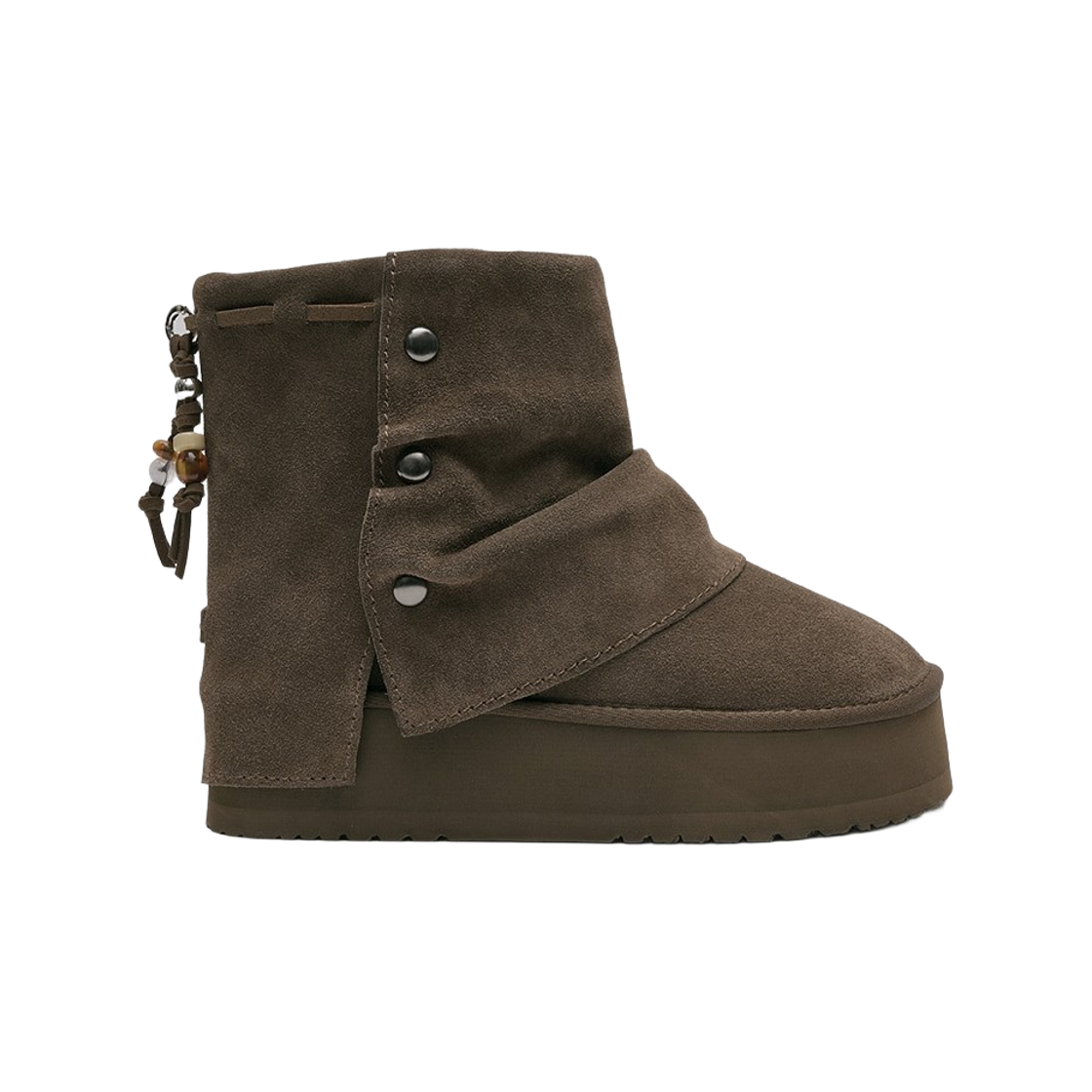 RF1SHBF3UG008 (W) Rockfishweatherwear Stud Maxi Folded Boots Short Cocoa