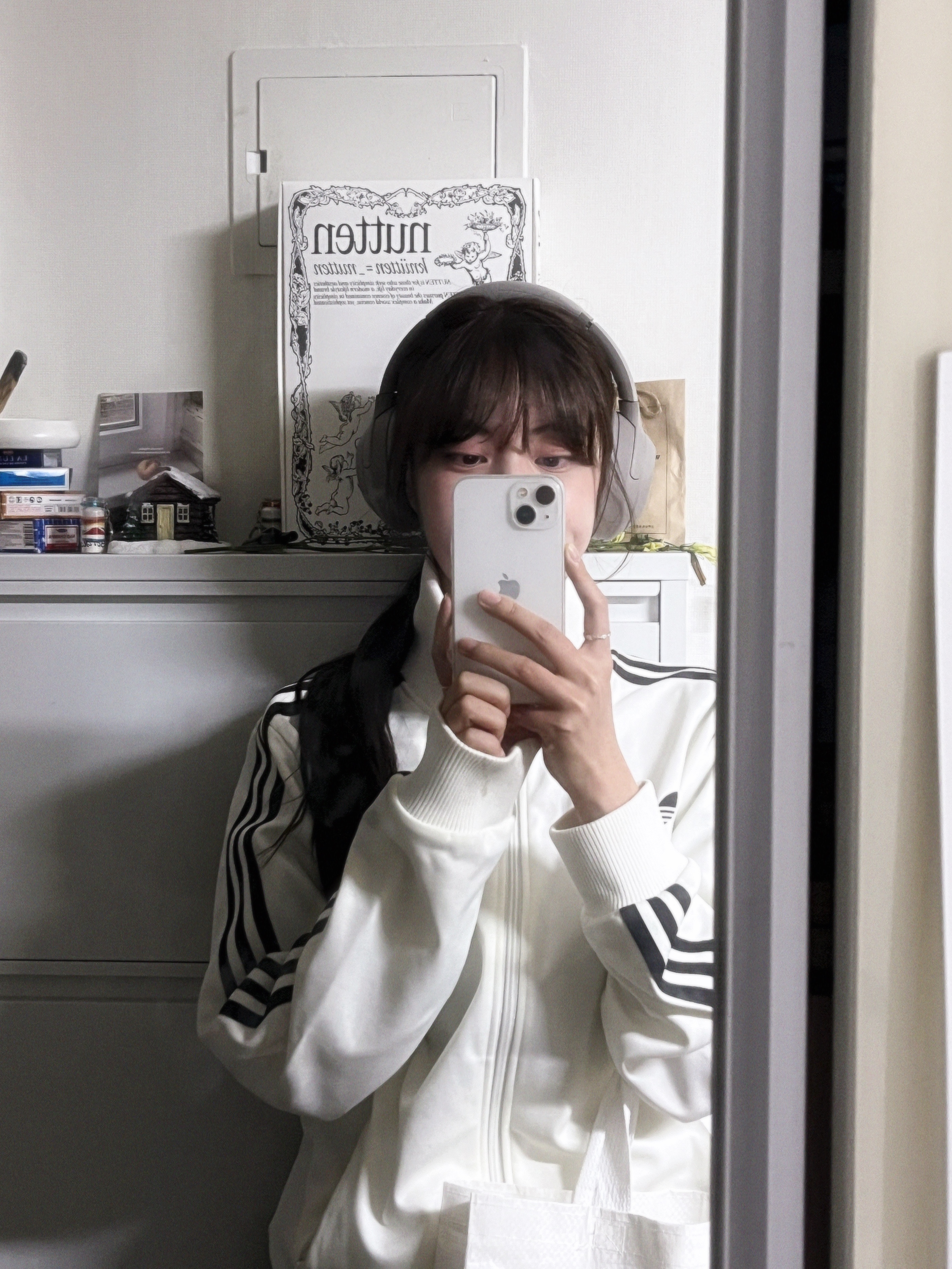 Adidas German Beckenbauer Track Top Off White - KR Sizing 착용 스타일