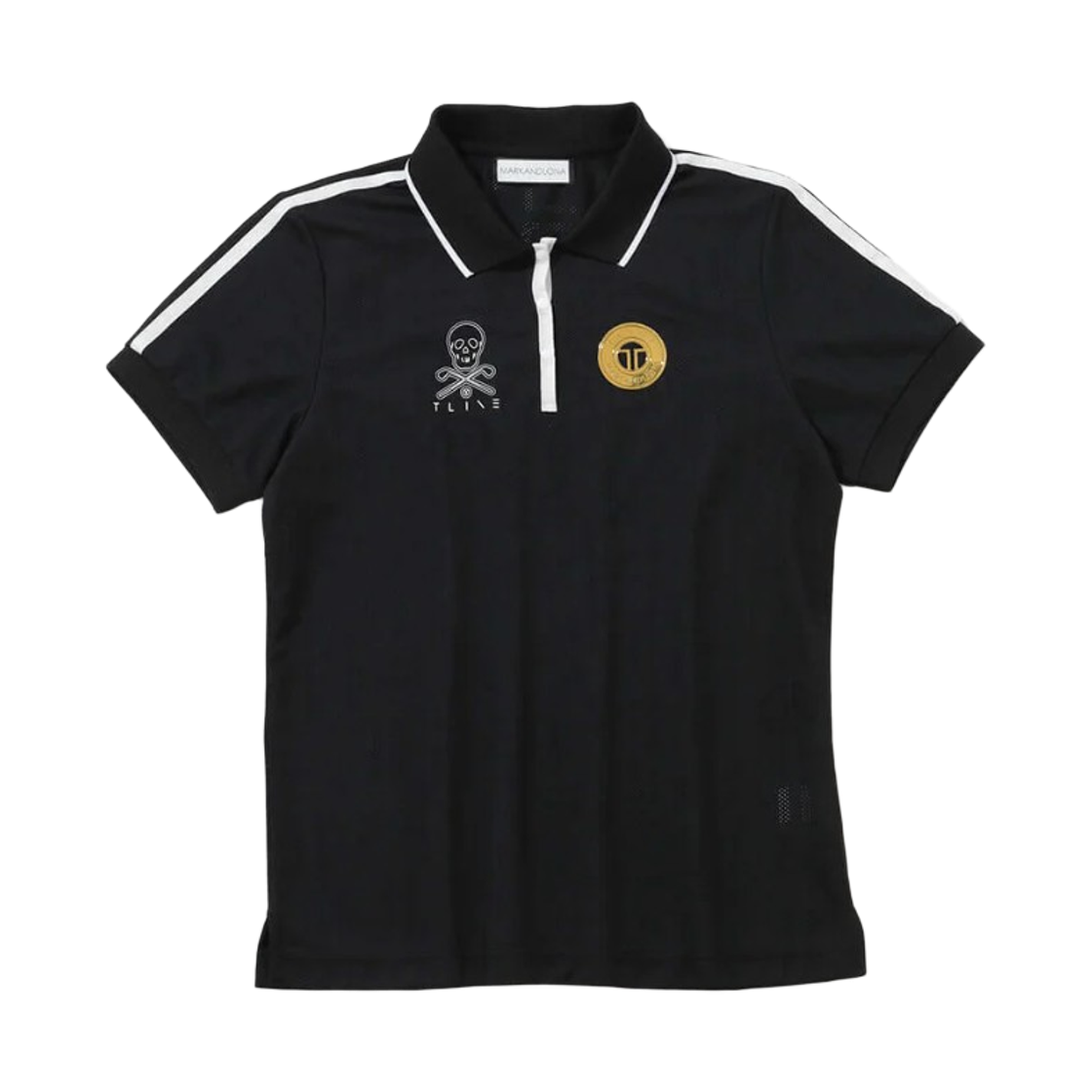 (W) 마크 앤 로나 T-마크 패턴 폴로 블랙((W) Mark & Lona T-Mark Pattern Polo Black)