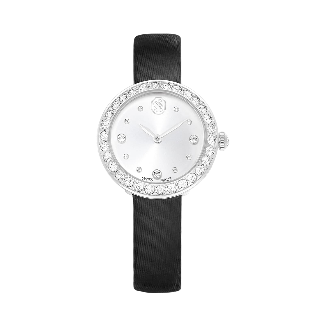 5706663 (W) Swarovski Matrix Tennis Watch 30mm Black Stainless Steel