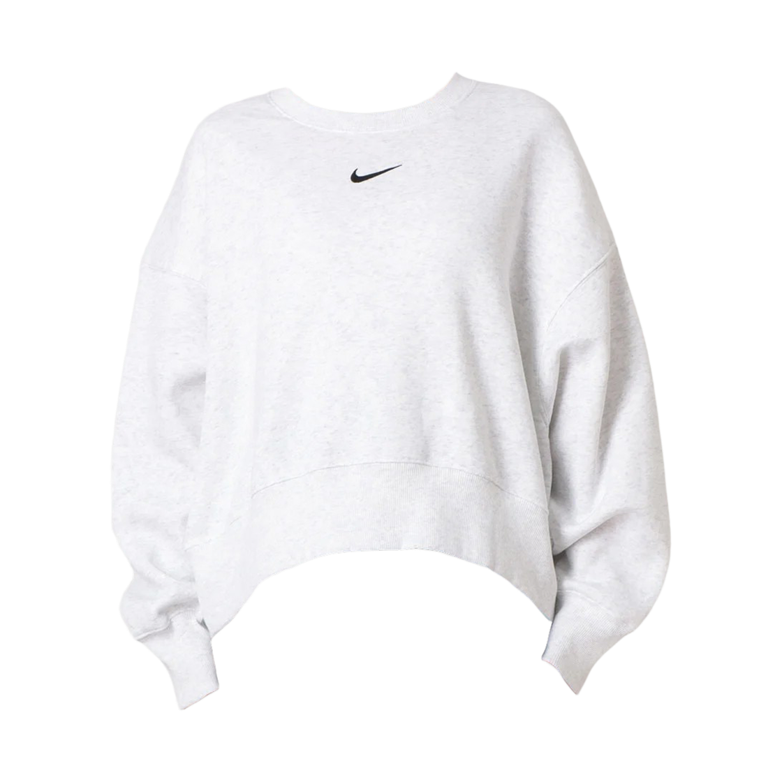 DQ5762-051 (W) Nike NSW Phoenix Fleece Over Oversized Crewneck Sweatshirt Birch Heather Black - Asia