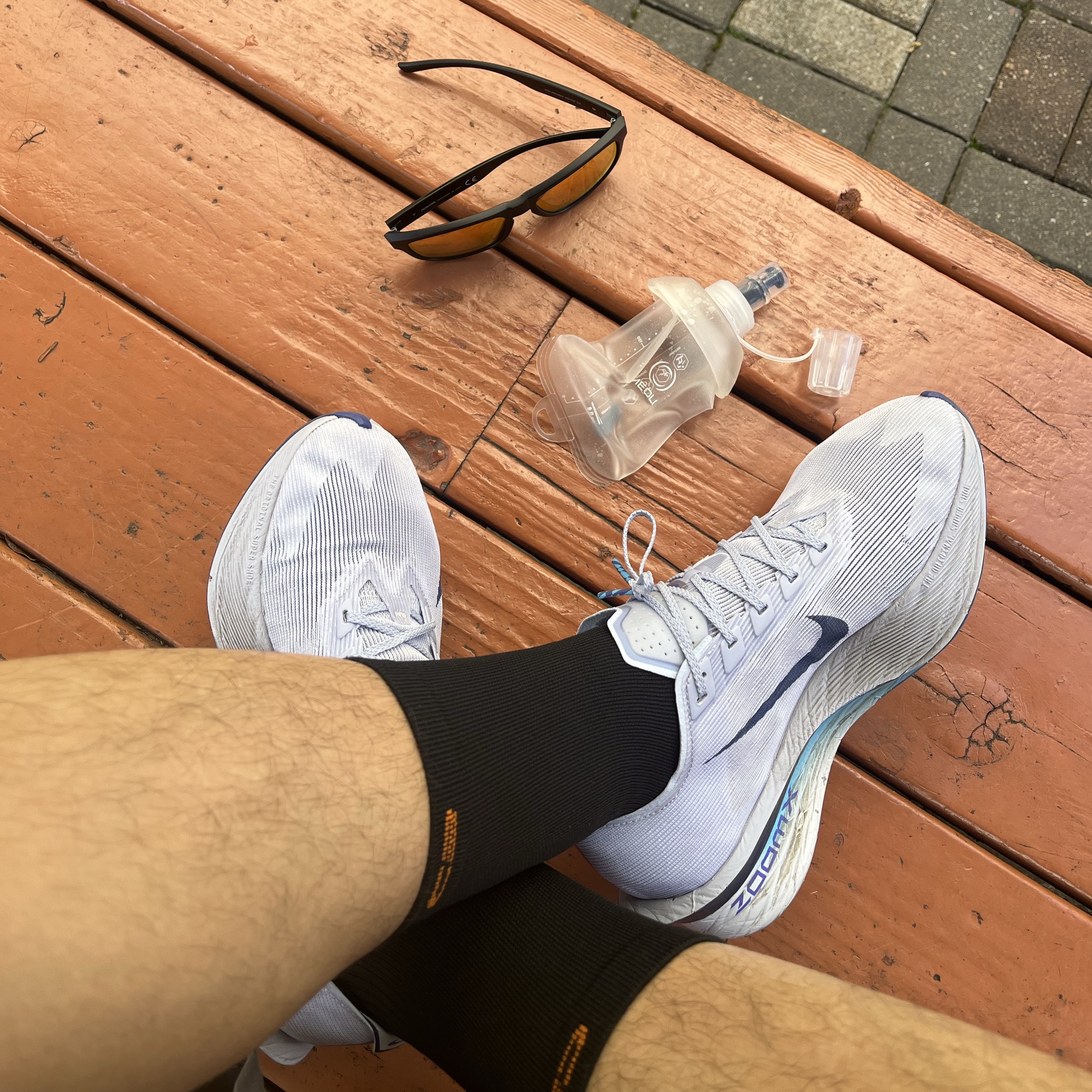Nike ZoomX Vaporfly Next% 4 Ghost Persian Violet 착용 스타일