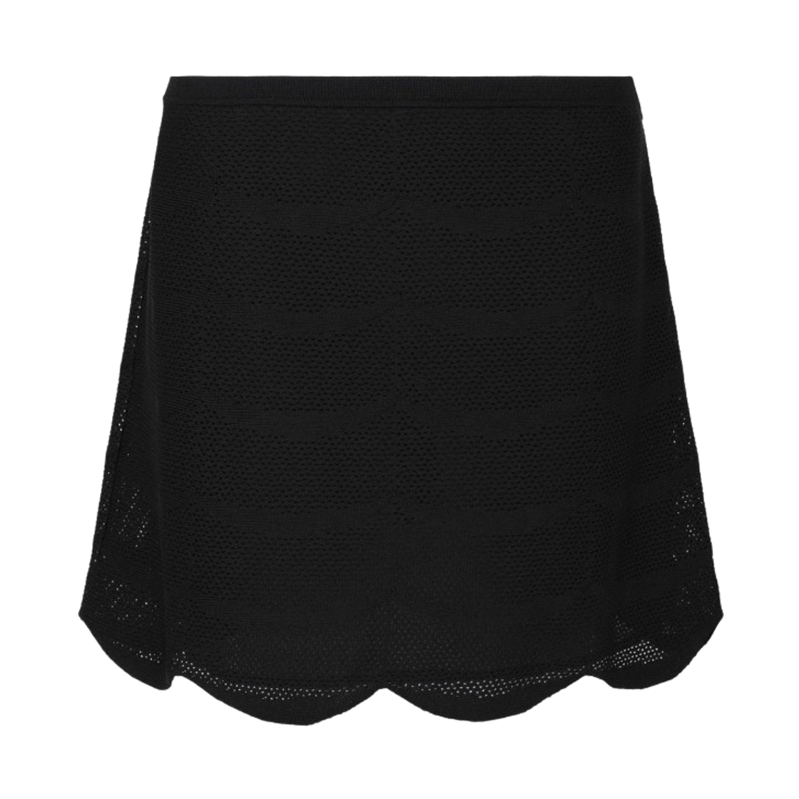 GCK215-YAX844-LB999 (W) Tom Ford Silk Cotton Mini Skirt Black
