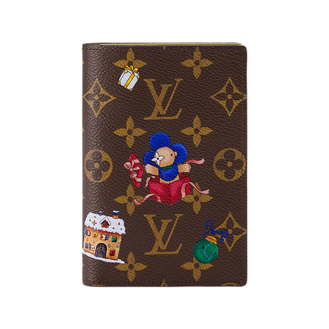 M15327 Louis Vuitton Passport Cover Monogram Iced Gold
