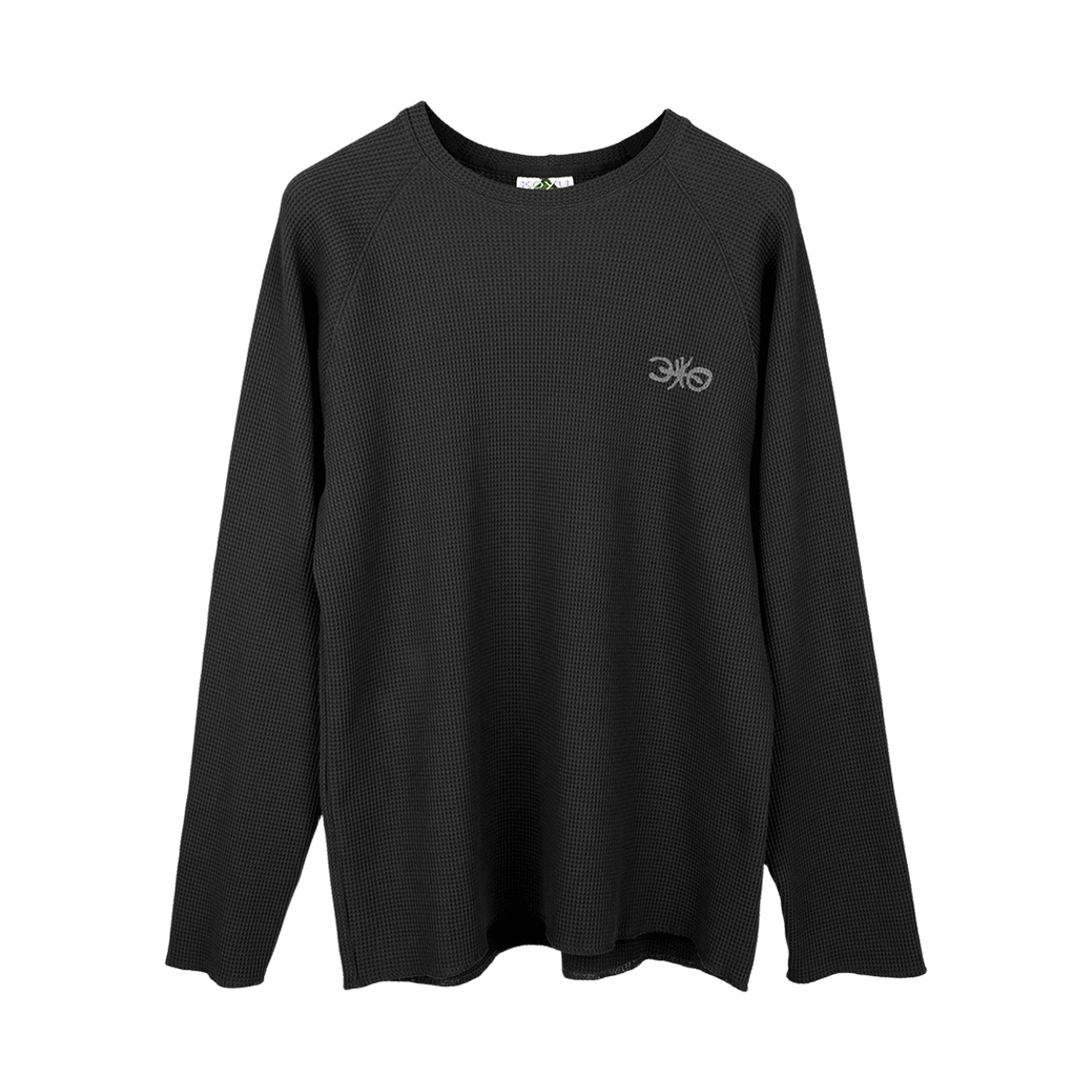 코유 와플 스트레치 롱 슬리브 (차콜)(Koyu Waffle Stretch Long Sleeve (Charcoal)) - 2