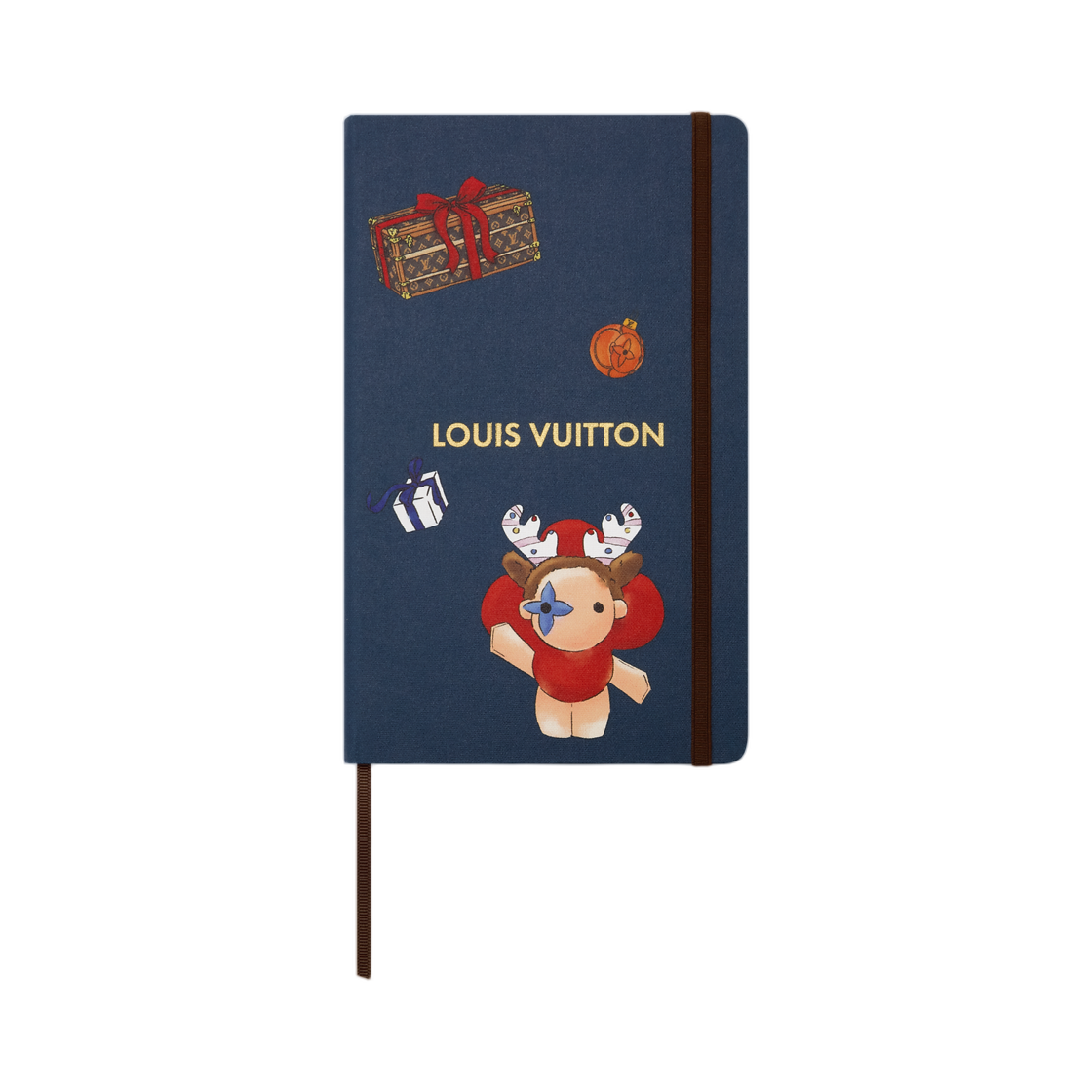 GI1463 Louis Vuitton Jane Notebook MM & Stickers Blue
