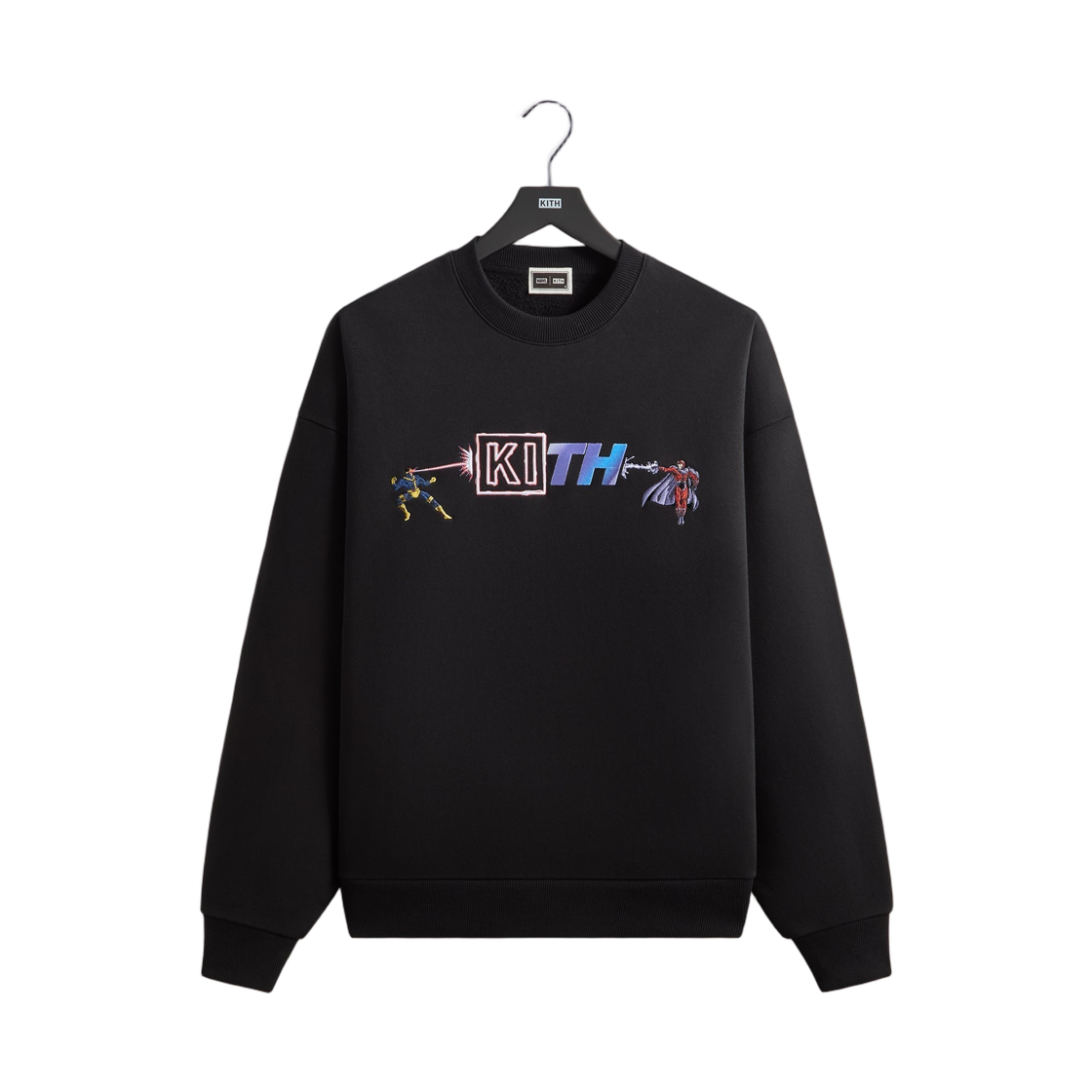 키스 x 마블 클래쉬 빈티지 넬슨 크루넥 블랙(Kith x Marvel Clash Vintage Nelson Crewneck Black) - 1