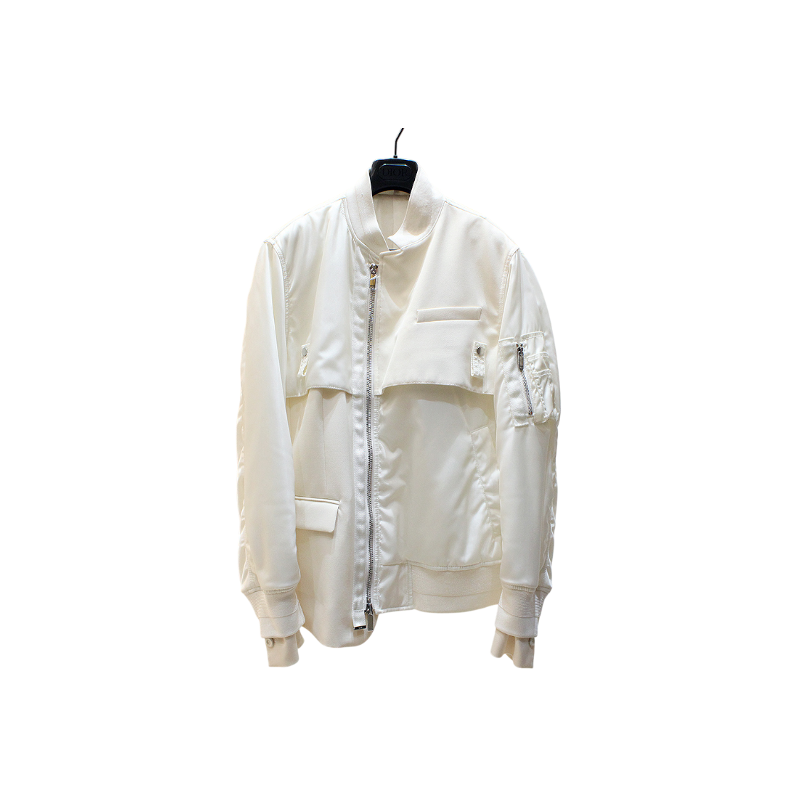 IT5VW5E89U7P Dior Sacai Hybrid Technical Jacket, Size 48