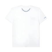 Chrome Hearts Neck Script Logo T-Shirt White Blue