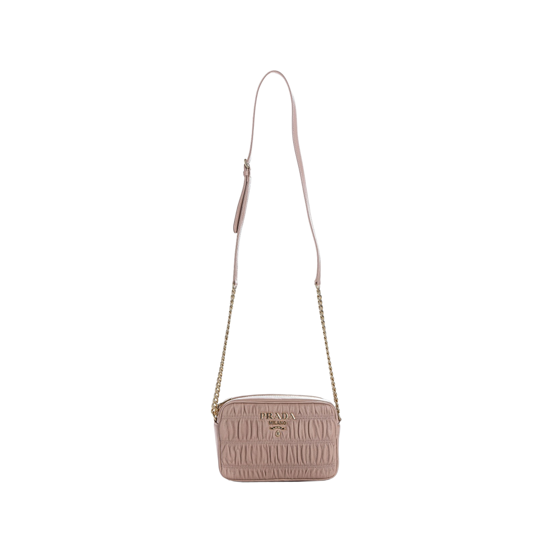 프라다 나파 카프 레더 크로스바디백 파우더 핑크(Prada Nappa Calf Leather Crossbody Bag Powder Pink) - 2