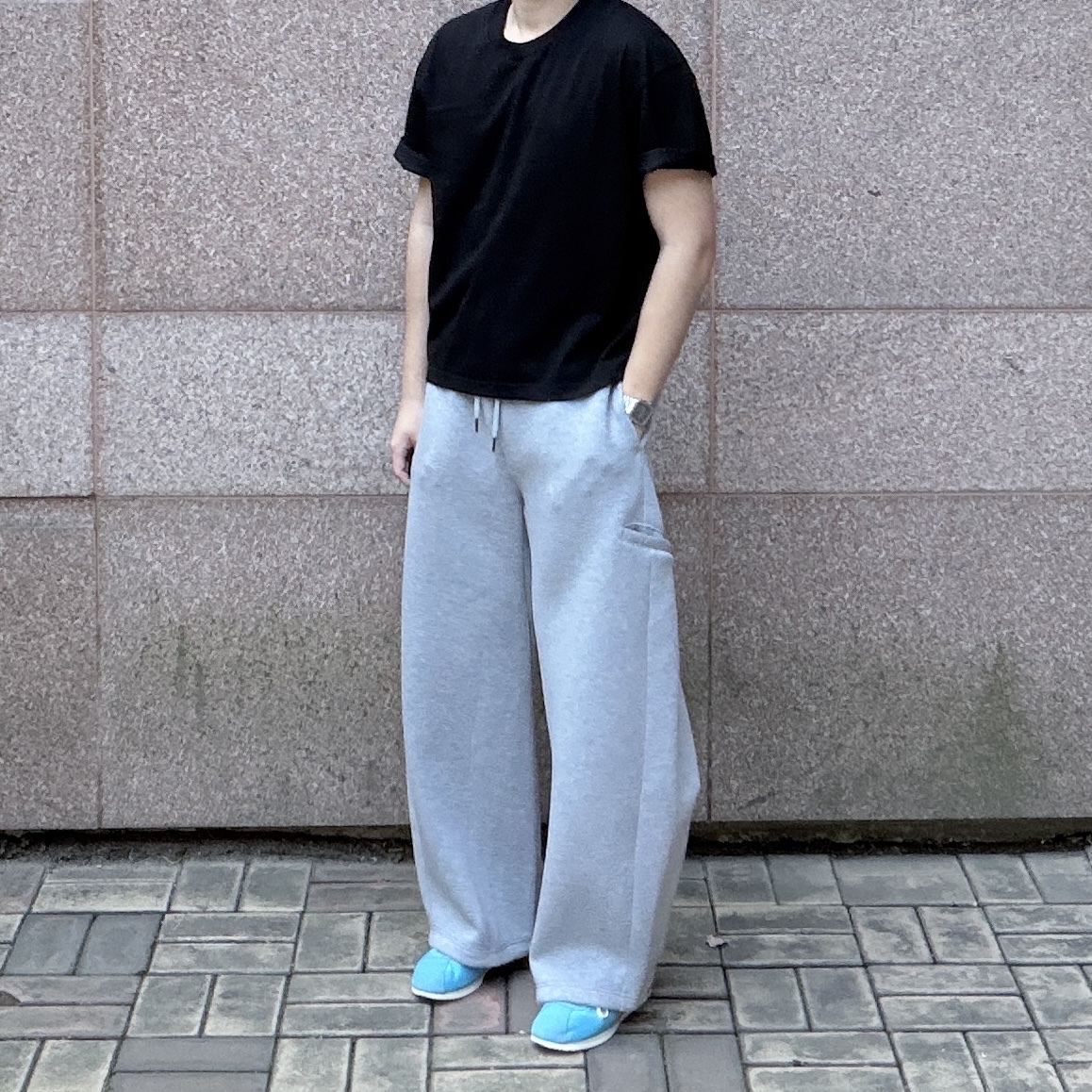 Nike Cortez TXT Baltic Blue Black, Casio A168WA-5AY 착용 스타일 - 4