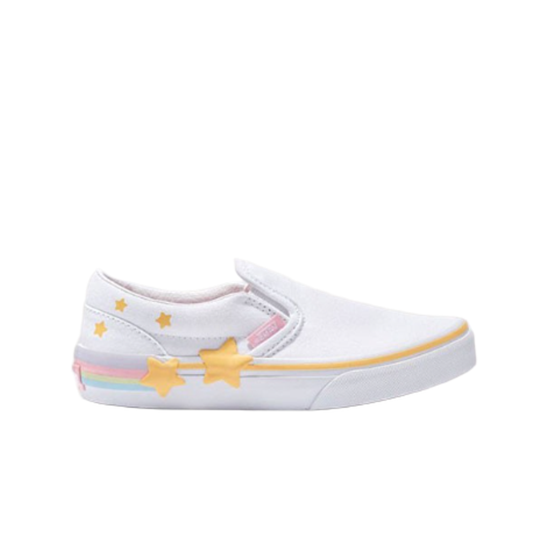 (키즈) 반스 클래식 슬립온 스타 화이트 멀티((Kids) Vans Classic Slip-On Star White Multi) - 1
