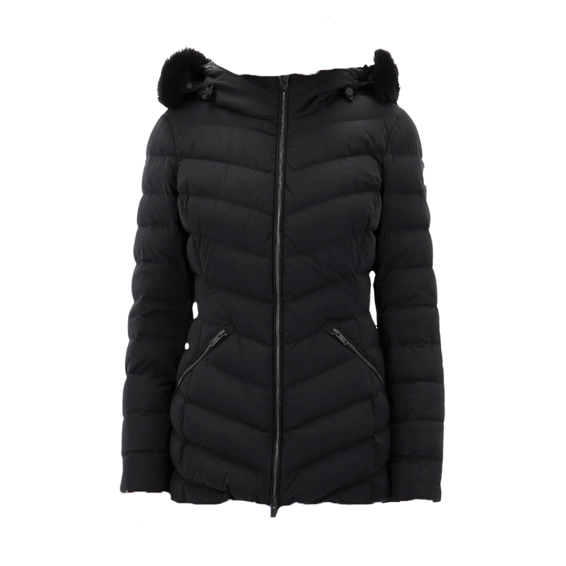 M34LJ206S305 (W) Moose Knuckles Roselawn Jacket Black Shearling Black