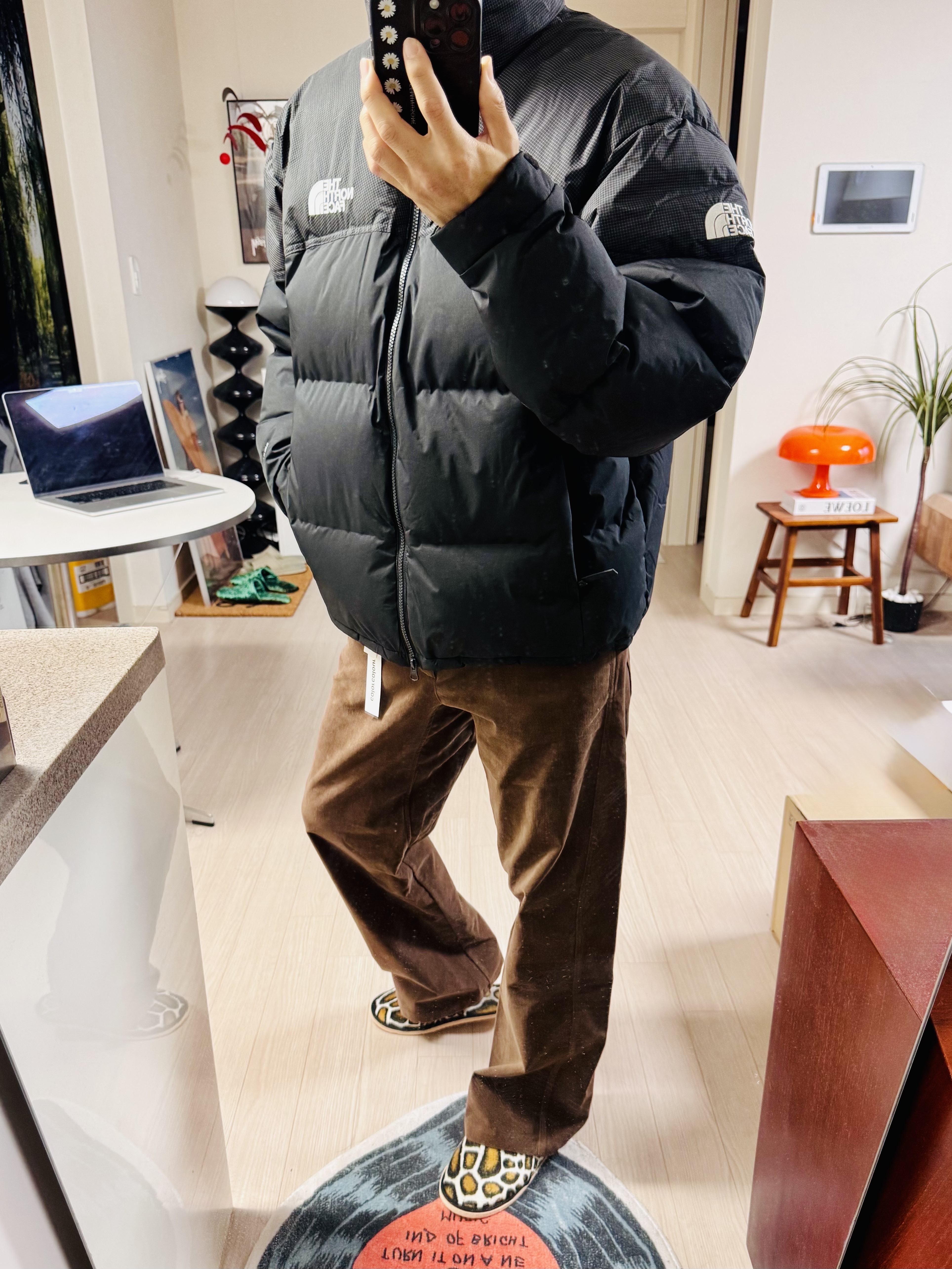 The North Face Remaster Down Jacket Black - 25FW 착용 스타일 - 1