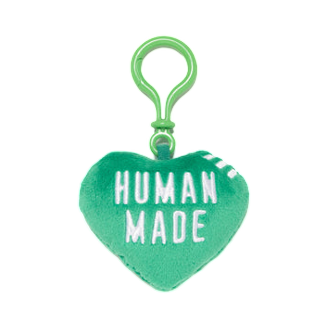 HM30GD130 Human Made Stuffed Heart Key Charm Green