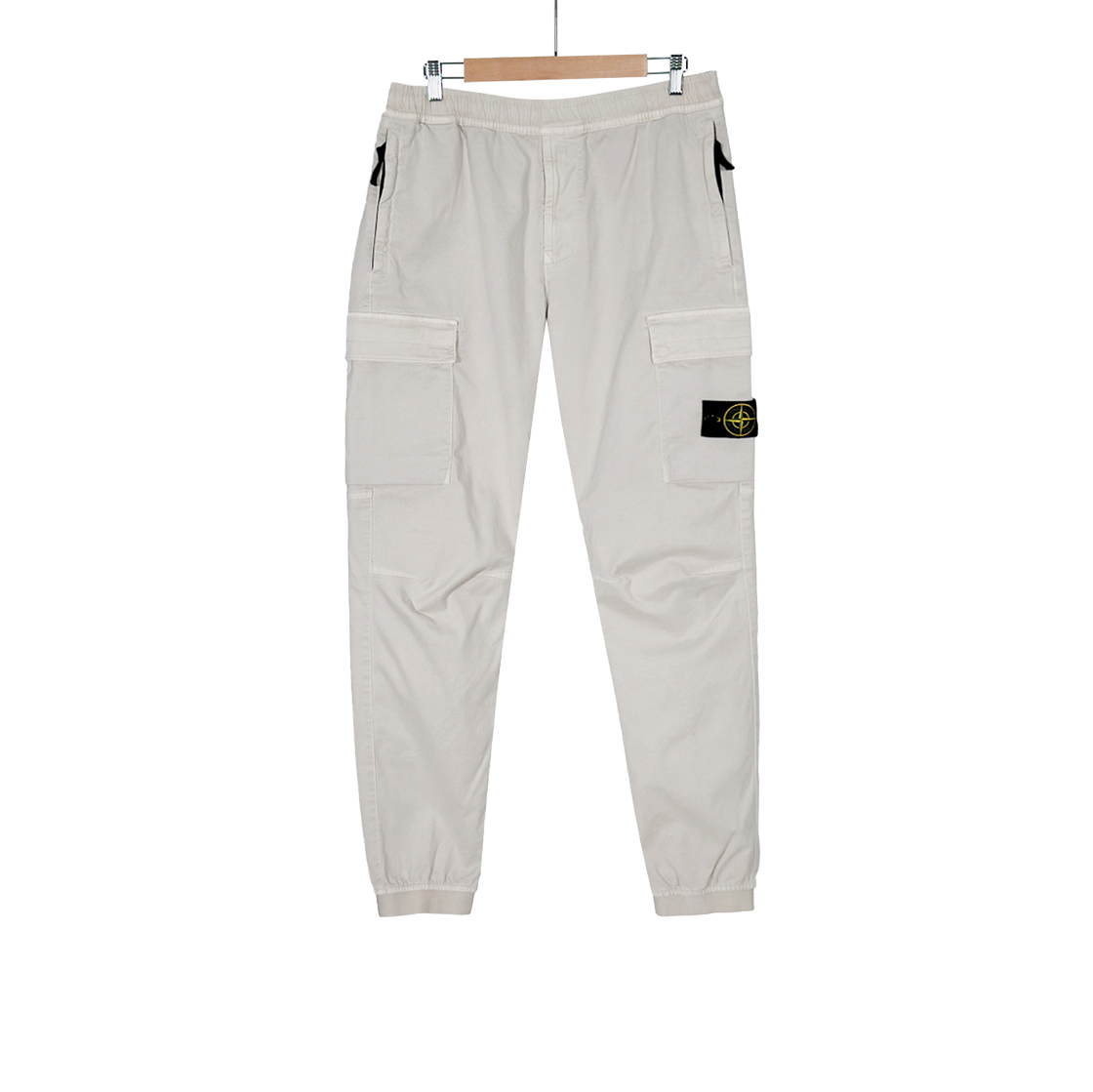 ITRVCKNNKD2D Stone Island Men's Elastic Tapered Cargo Joggers - Sand