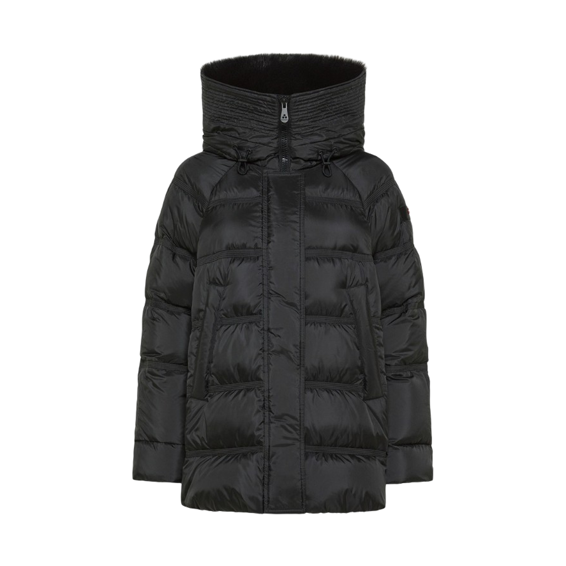 (W) 페트레이 타칸 후드 퍼 다운 자켓 블랙((W) Peuterey Takan Hood Fur Down Jacket Black)