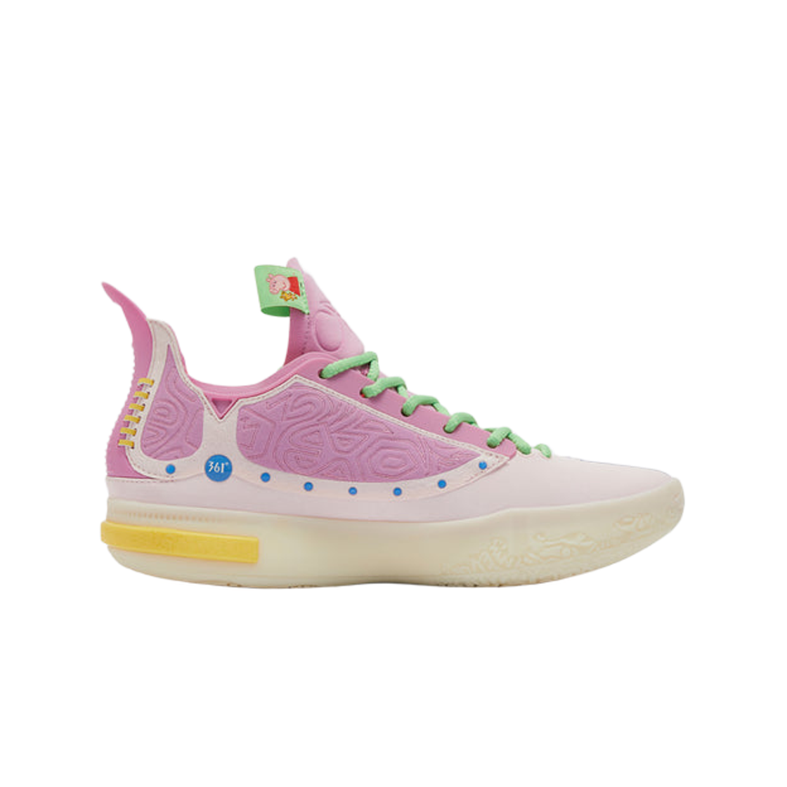 361도 x 페파 피그 조커 1 GT 핑크 화이트(361 Degrees x Peppa Pig Joker 1 GT Pink White)