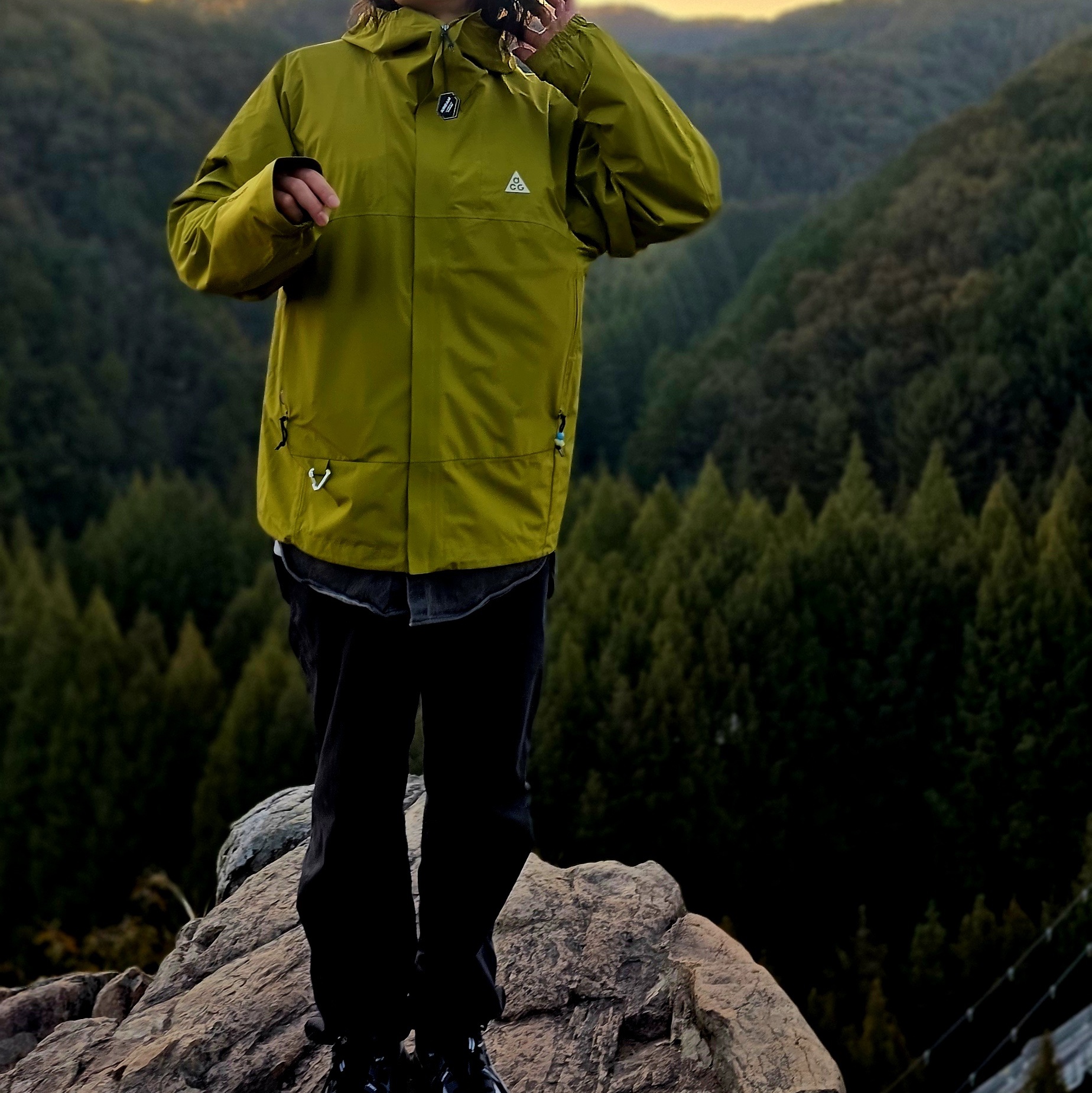 Nike ACG Storm-Fit ADV Cascade Rains Full Zip Jacket Moss - Asia 착용 스타일