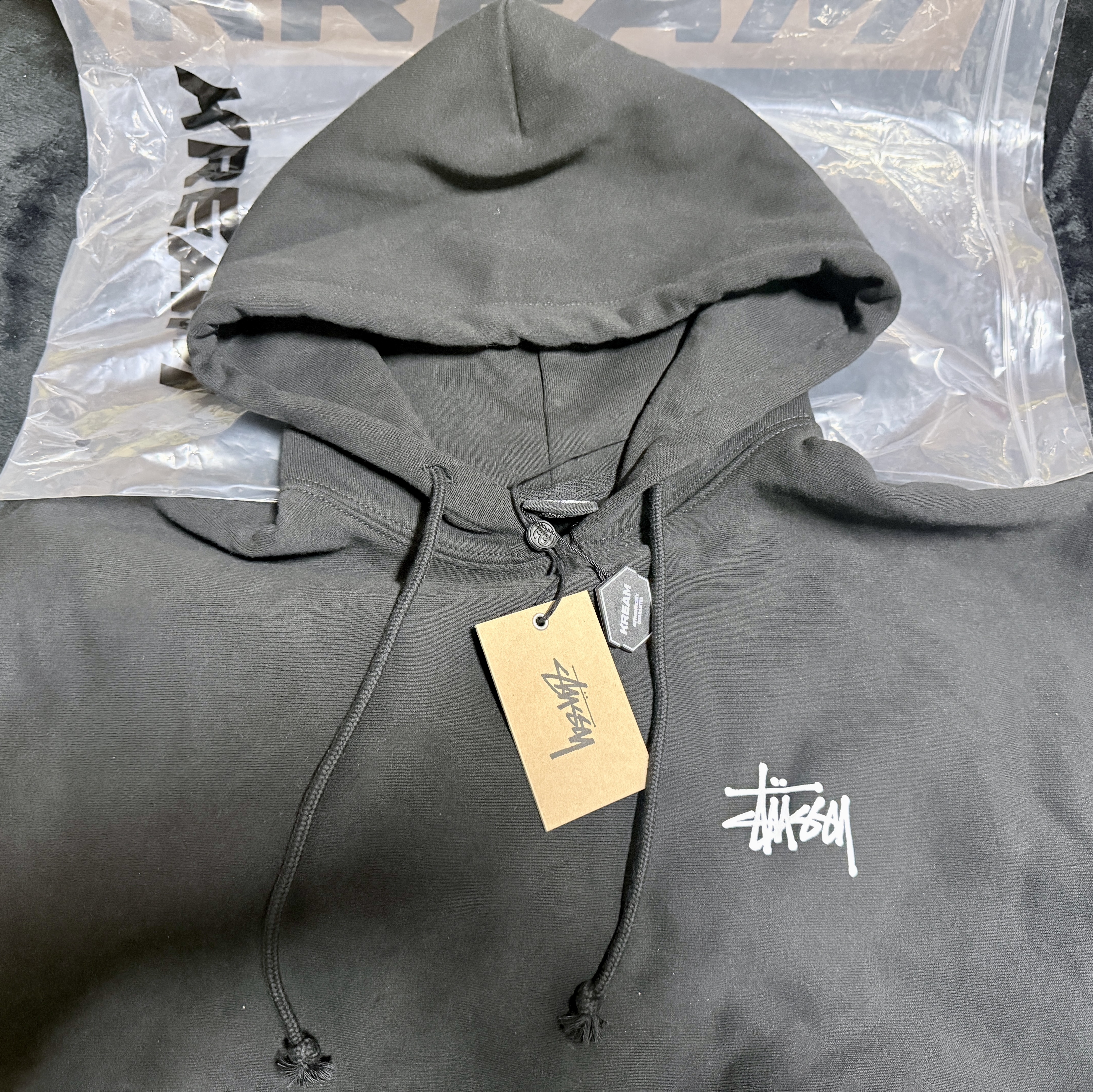 Stussy Basic Stussy Hoodie Black 착용 스타일