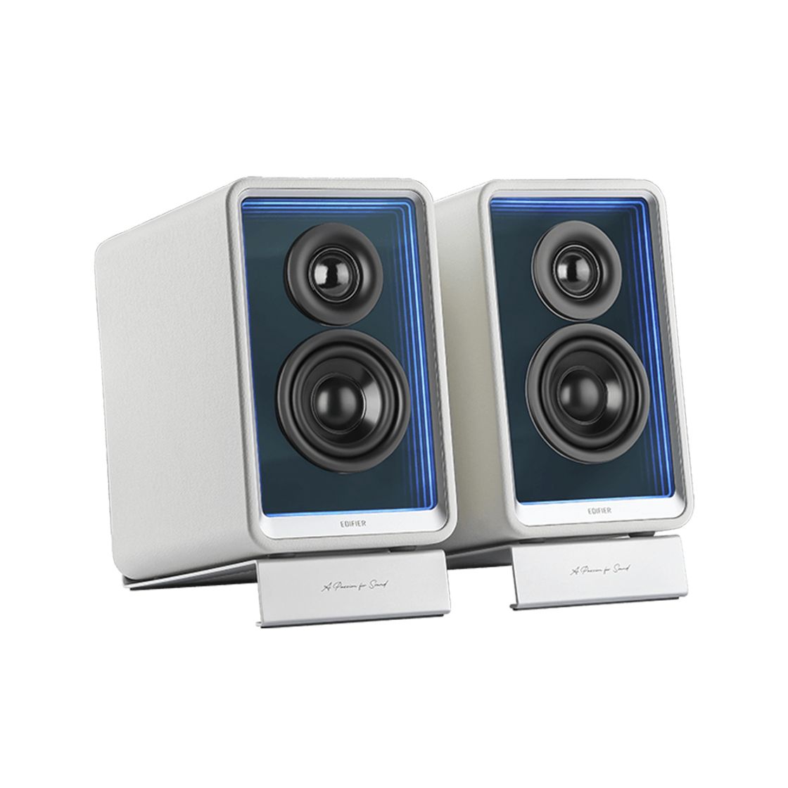 에디파이어 QR65 액티브 모니터 데스크탑 블루투스 스피커 화이트(EDIFIER QR65 Active Monitor Desktop Bluetooth Speakers – White)