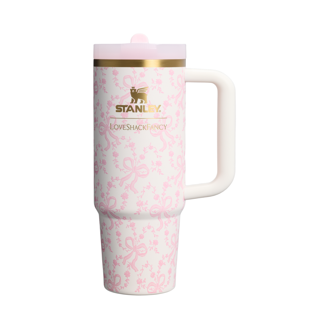 스탠리 1913 xTumbler 러브쉑팬시 홀리데이 더 퀜처 프로투어 플립 스트로우 텀블러 887ml 코케트 보우 샹티(Stanley 1913 x LoveShackFancy Holiday The Quencher ProTour Flip Straw Tumbler 887ml Coquette Bow Chantilly)