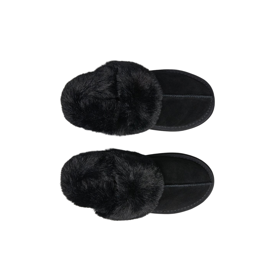 (W) 락피쉬웨더웨어 클라우디 플랫폼 퍼 슬링백 블랙((W) Rockfishweatherwear Cloudy Flatform Fur Slingbacks Black) - 2