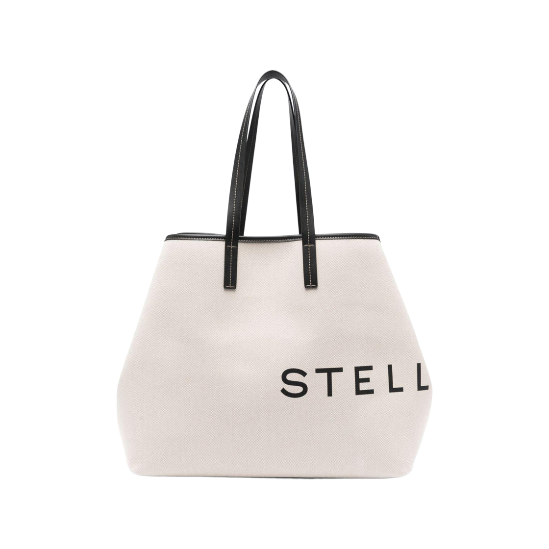 7B0063WP02219043 Stella McCartney Logo Canvas Tote Bag Ecru