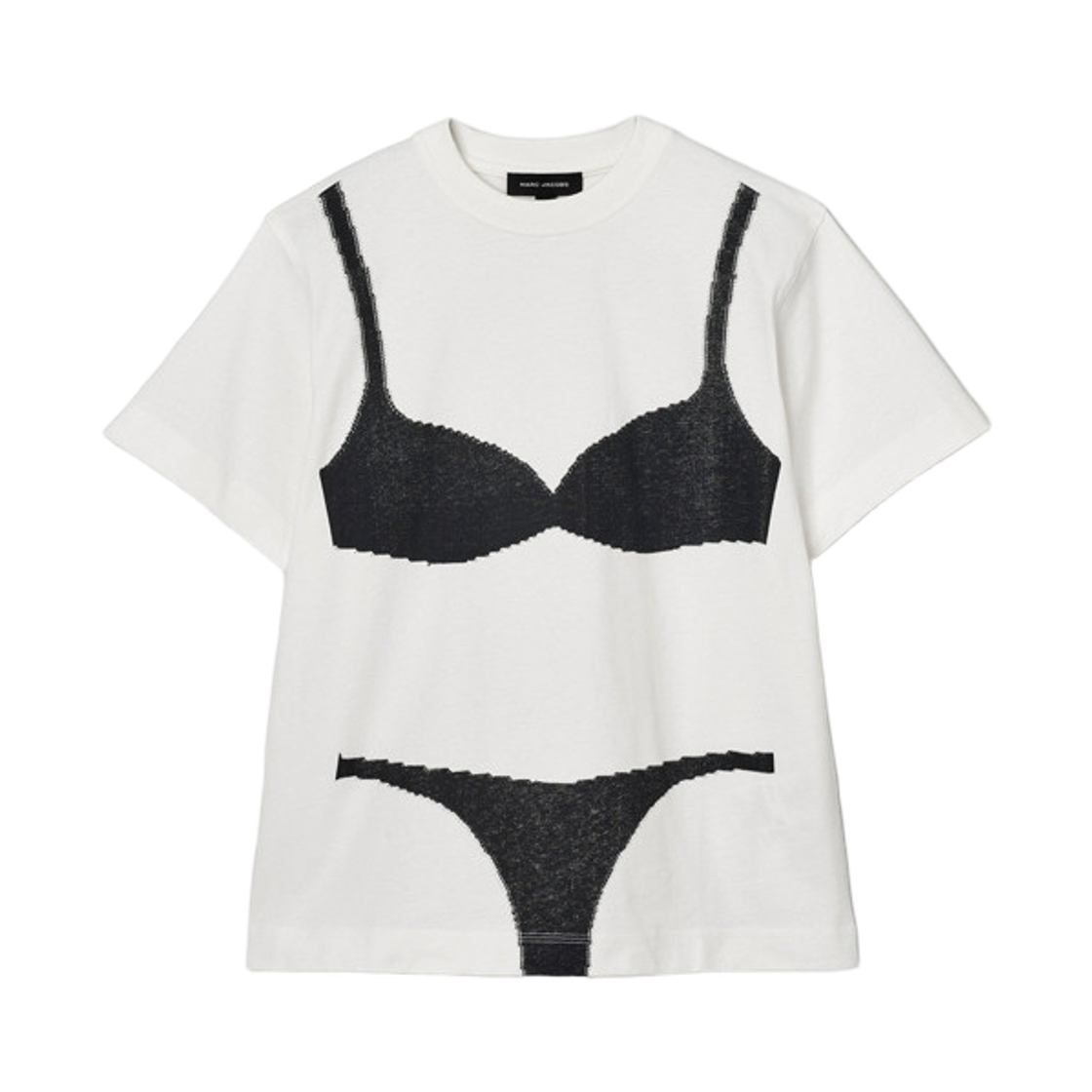 (W) 마크 제이콥스 프린트 코튼 티셔츠 화이트((W) Marc Jacobs Print Cotton T-Shirt White)
