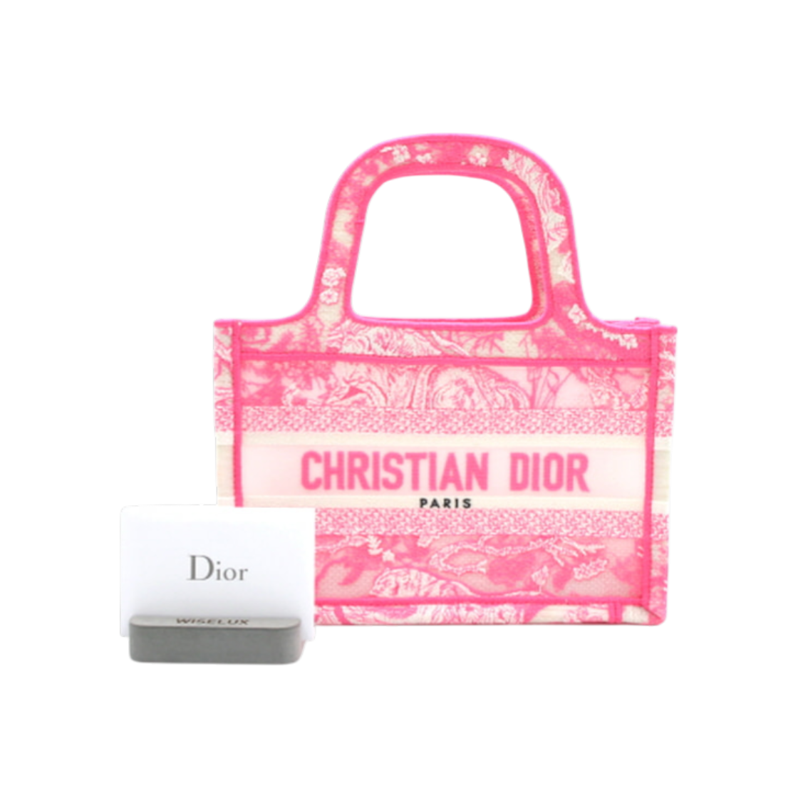 디올 S5475ZRVJ 22 시즌 네온핑크 북 토트 미니 캔버스 여성 토트백 aa23509(Dior S5475ZRVJ 22 Season Neon Pink Book Tote Mini Canvas Bag)