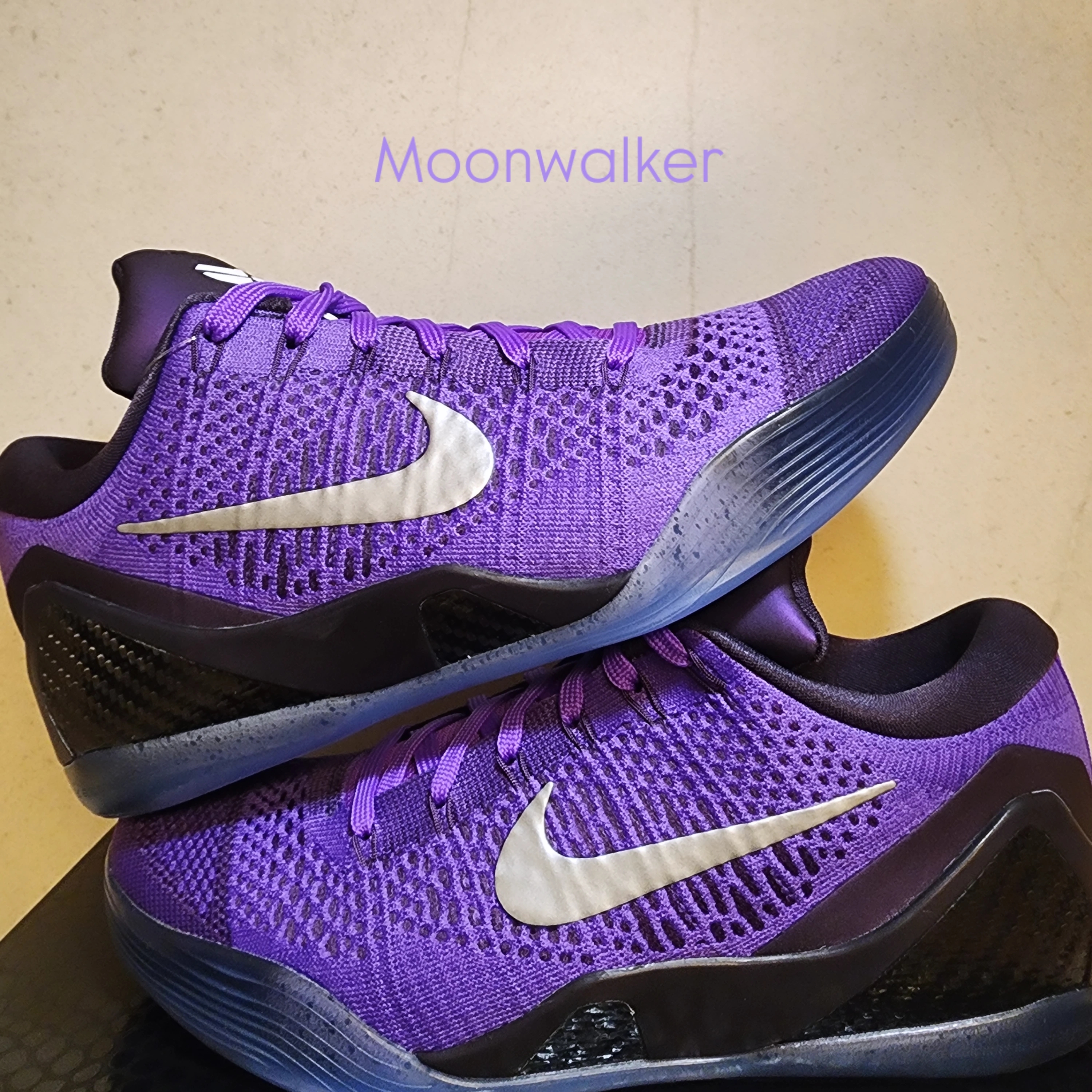 Nike Kobe 9 Elite Low Protro Hyper Grape and Cave Purple 착용 스타일