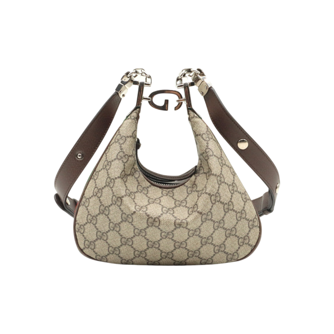 IT57KQ326EH9 Gucci GG Supreme Web Detail Attache Small Shoulder Bag