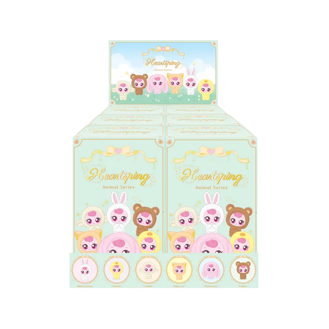 캐치티니핑 하츄핑 애니멀 시리즈 서프라이즈 플러시 키링(6종세트)(Catch! Teenieping Heartsping Animal Series(6 Blind Boxes))