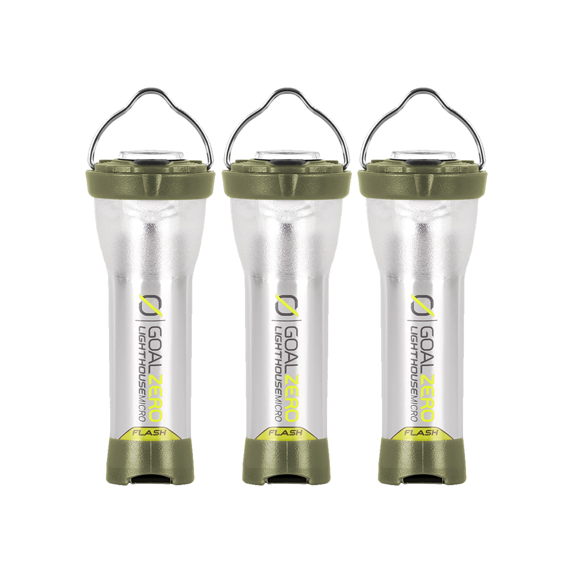 [국내공식밴더] 골제로 라이트하우스 마이크로 랜턴 올리브그린 에디션 3개 정품(GOALZERO Lighthouse Micro Flash USB Rechargeable Lantern Olivegreen Edition)